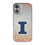 University of Illinois Fighting Illini Linen Glitter Phone Case