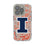 University of Illinois Fighting Illini Paisley Clear Phone Case for Apple iPhone