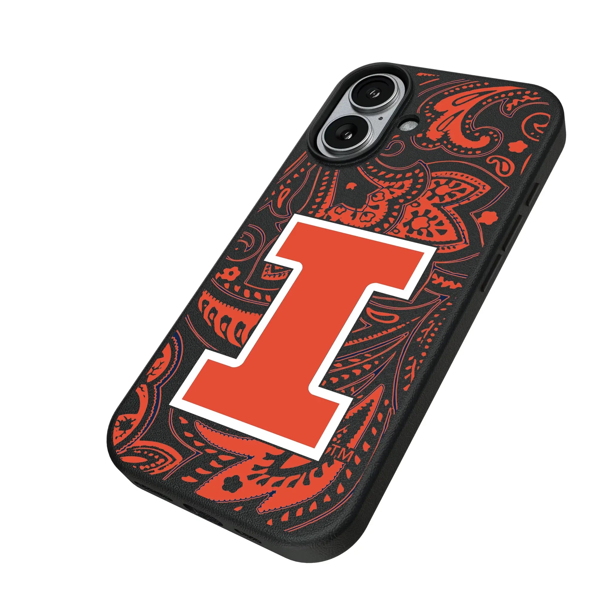 University of Illinois Fighting Illini Paisley MagSafe Compatible Phone Case for Apple iPhone