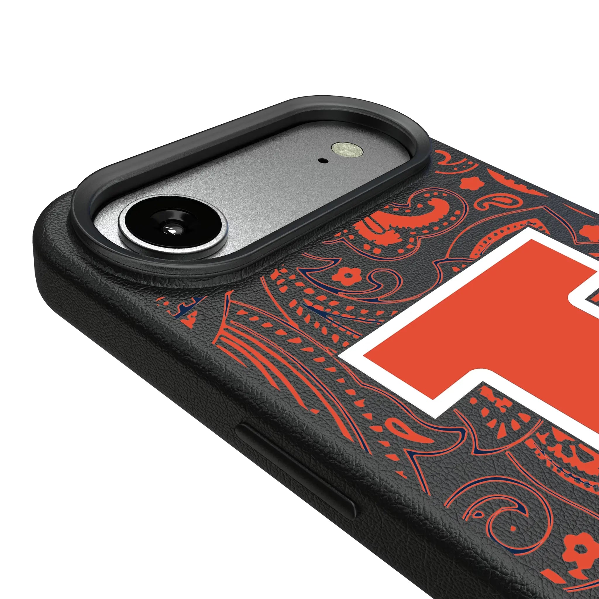 University of Illinois Fighting Illini Paisley MagSafe Compatible Phone Case for Apple iPhone