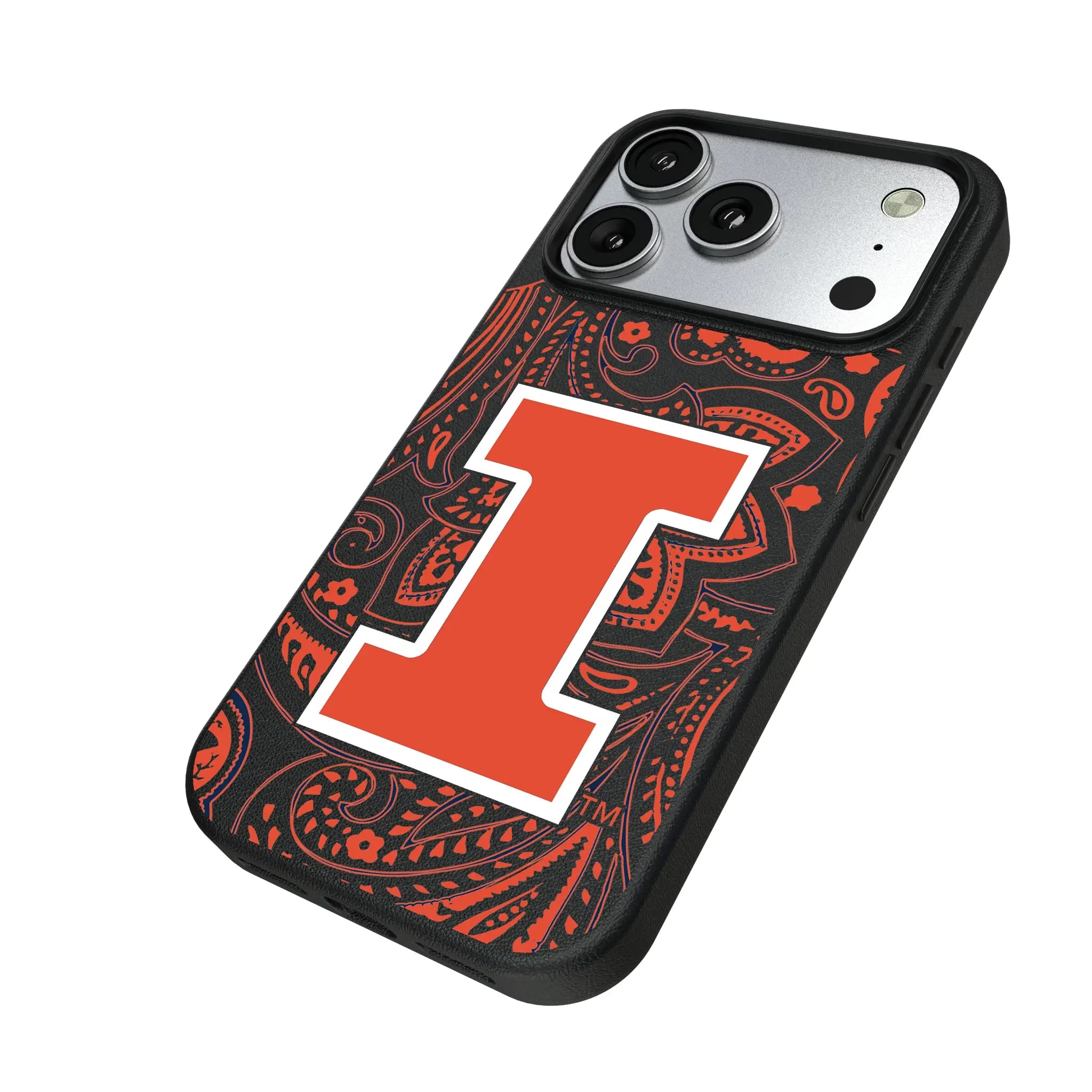 University of Illinois Fighting Illini Paisley MagSafe Compatible Phone Case for Apple iPhone