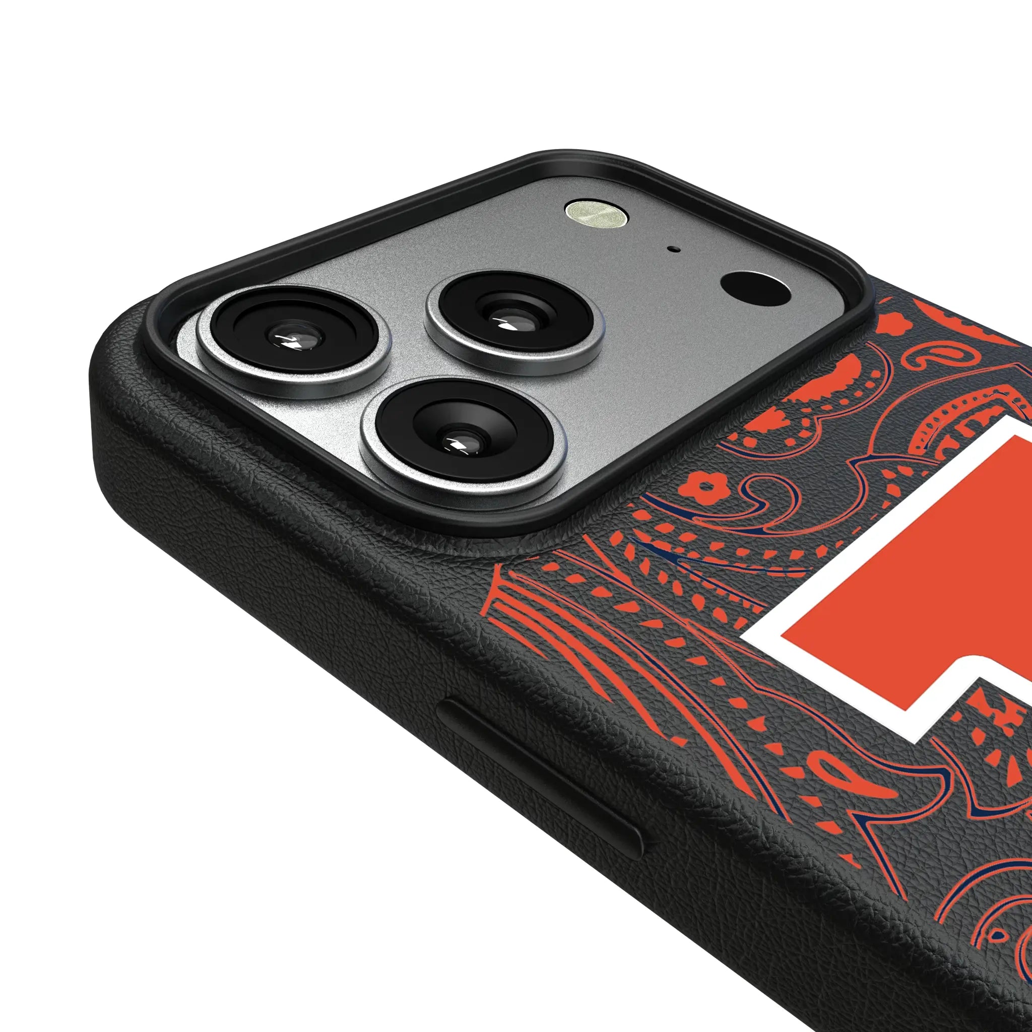 University of Illinois Fighting Illini Paisley MagSafe Compatible Phone Case for Apple iPhone