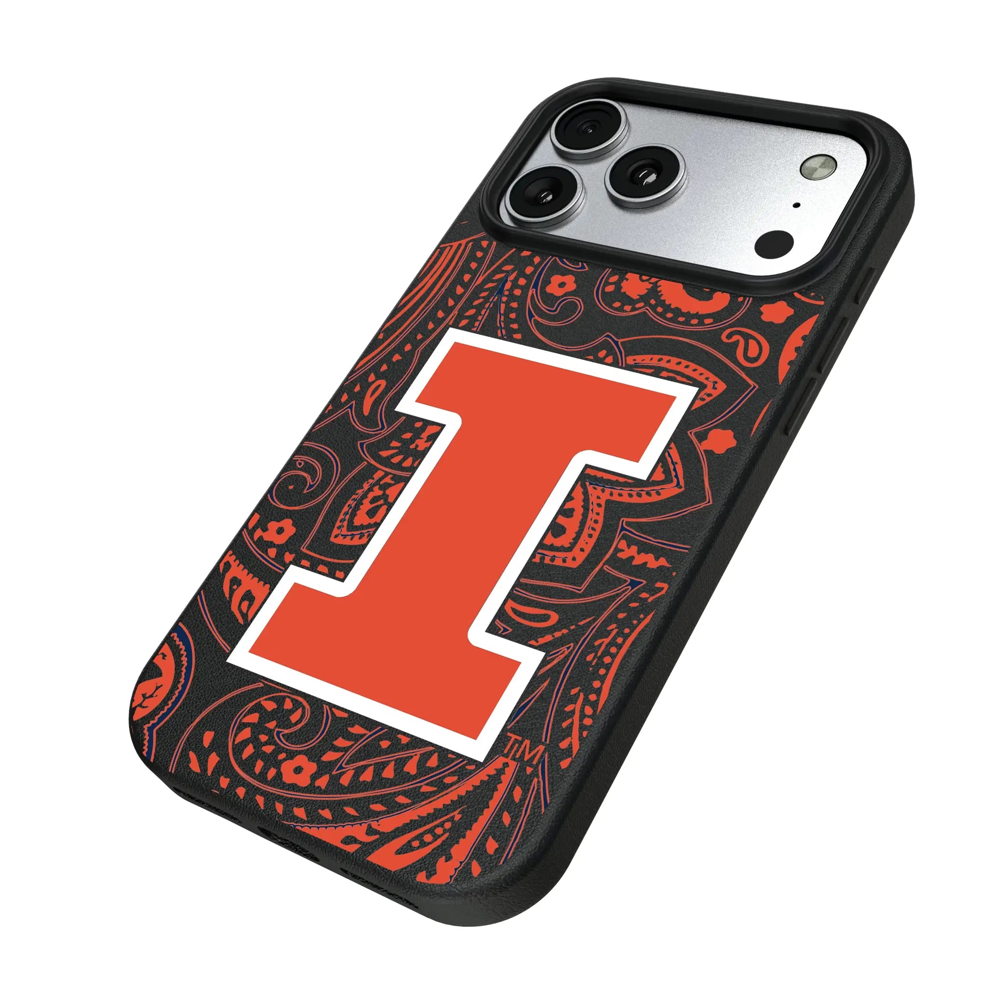 University of Illinois Fighting Illini Paisley MagSafe Compatible Phone Case for Apple iPhone