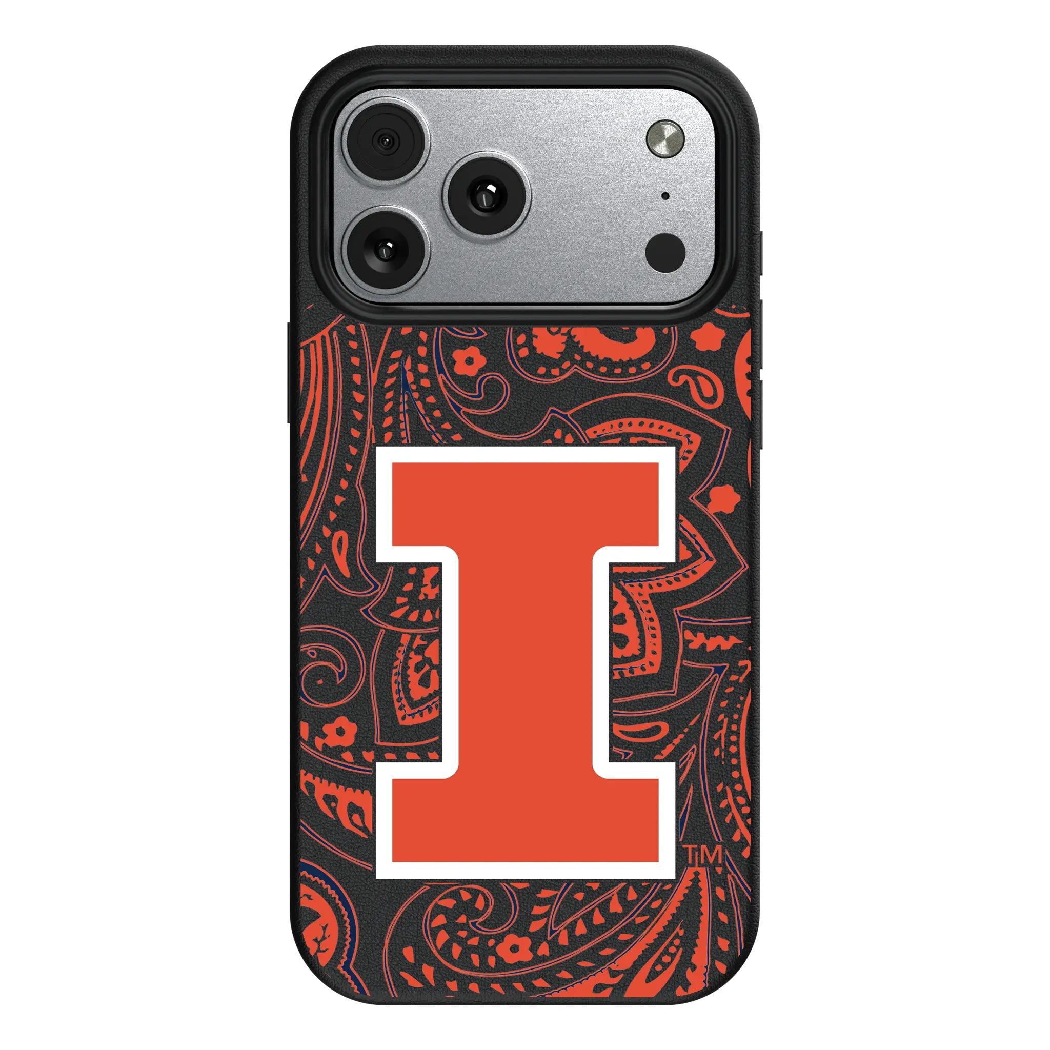 University of Illinois Fighting Illini Paisley MagSafe Compatible Phone Case for Apple iPhone