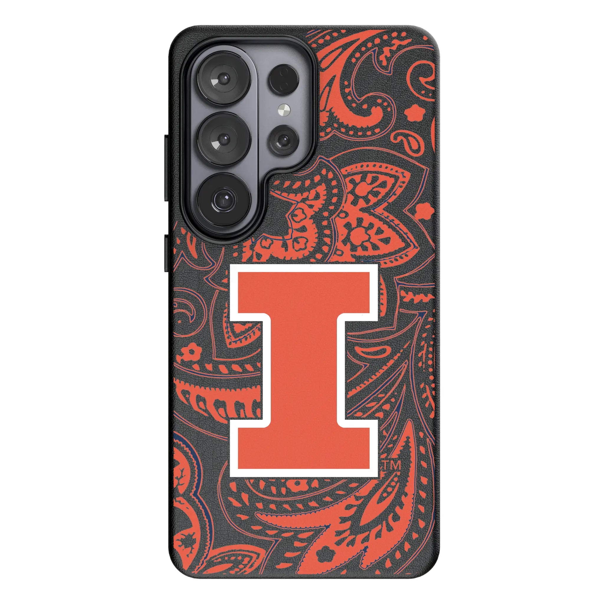 University of Illinois Fighting Illini Paisley MagSafe Compatible Phone Case for Samsung Galaxy