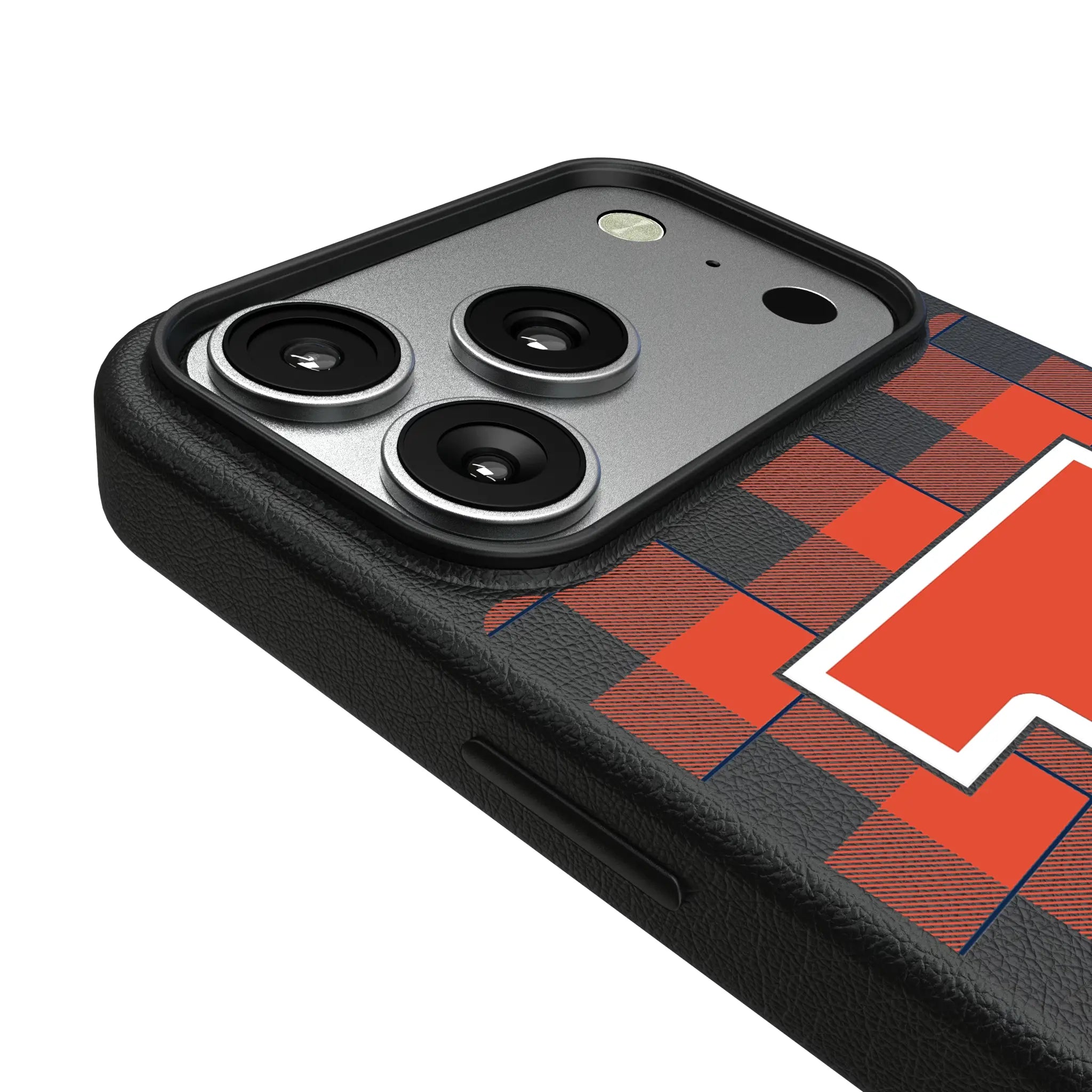 University of Illinois Fighting Illini Plaid MagSafe Compatible Phone Case for Apple iPhone