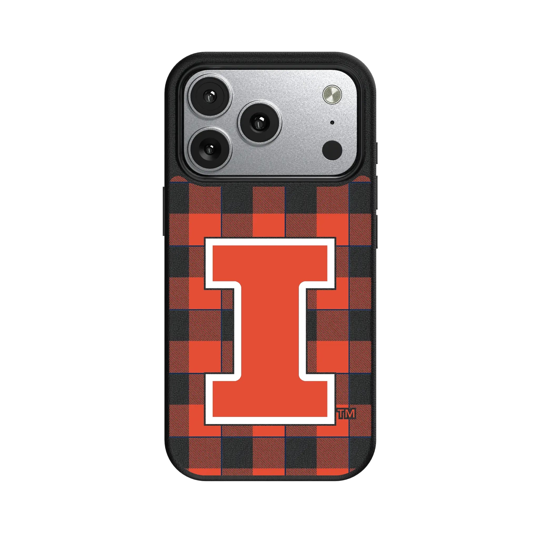 University of Illinois Fighting Illini Plaid MagSafe Compatible Phone Case for Apple iPhone