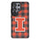 University of Illinois Fighting Illini Plaid MagSafe Compatible Phone Case for Samsung Galaxy