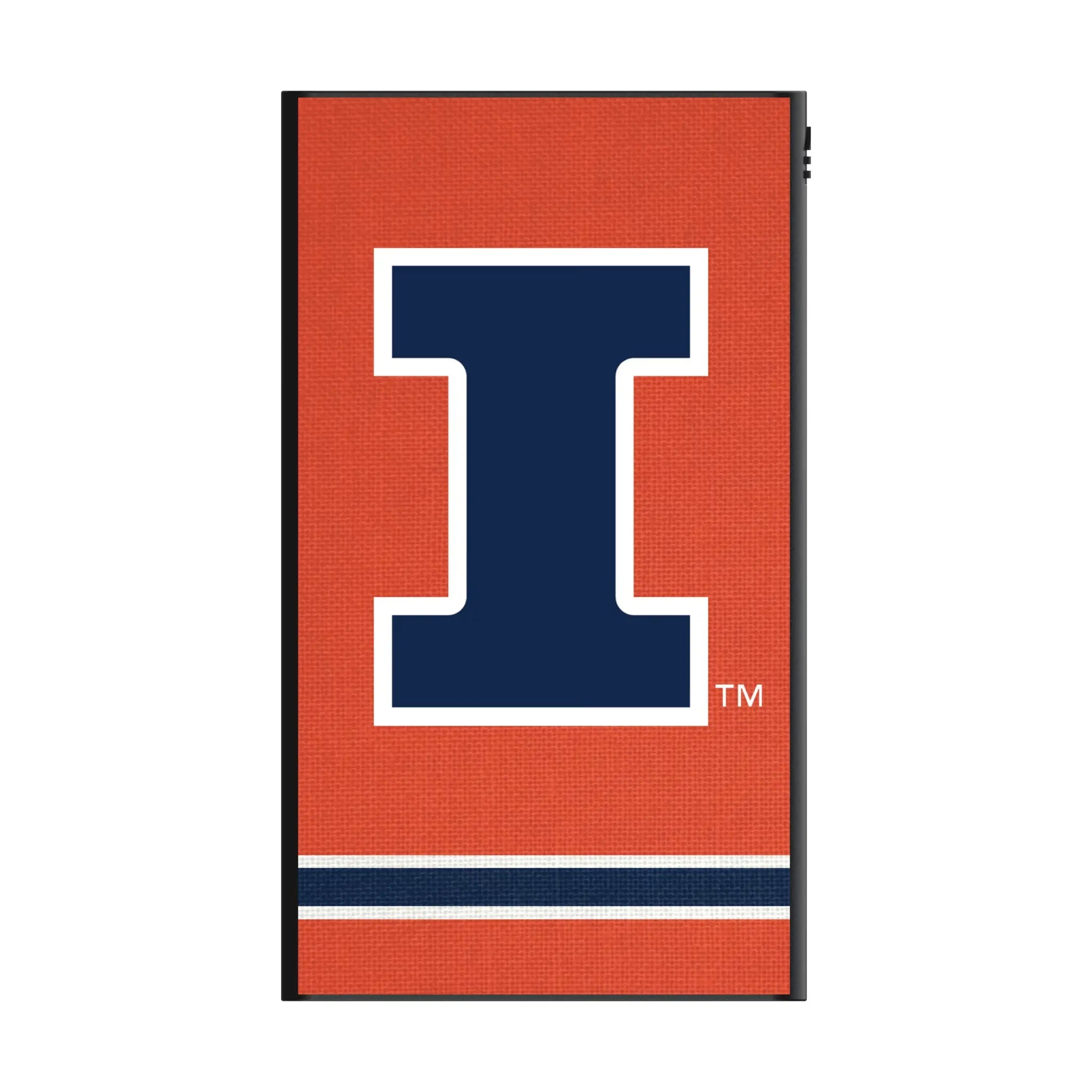 University of Illinois Fighting Illini Stripe 5000mAh Flat Powerbank