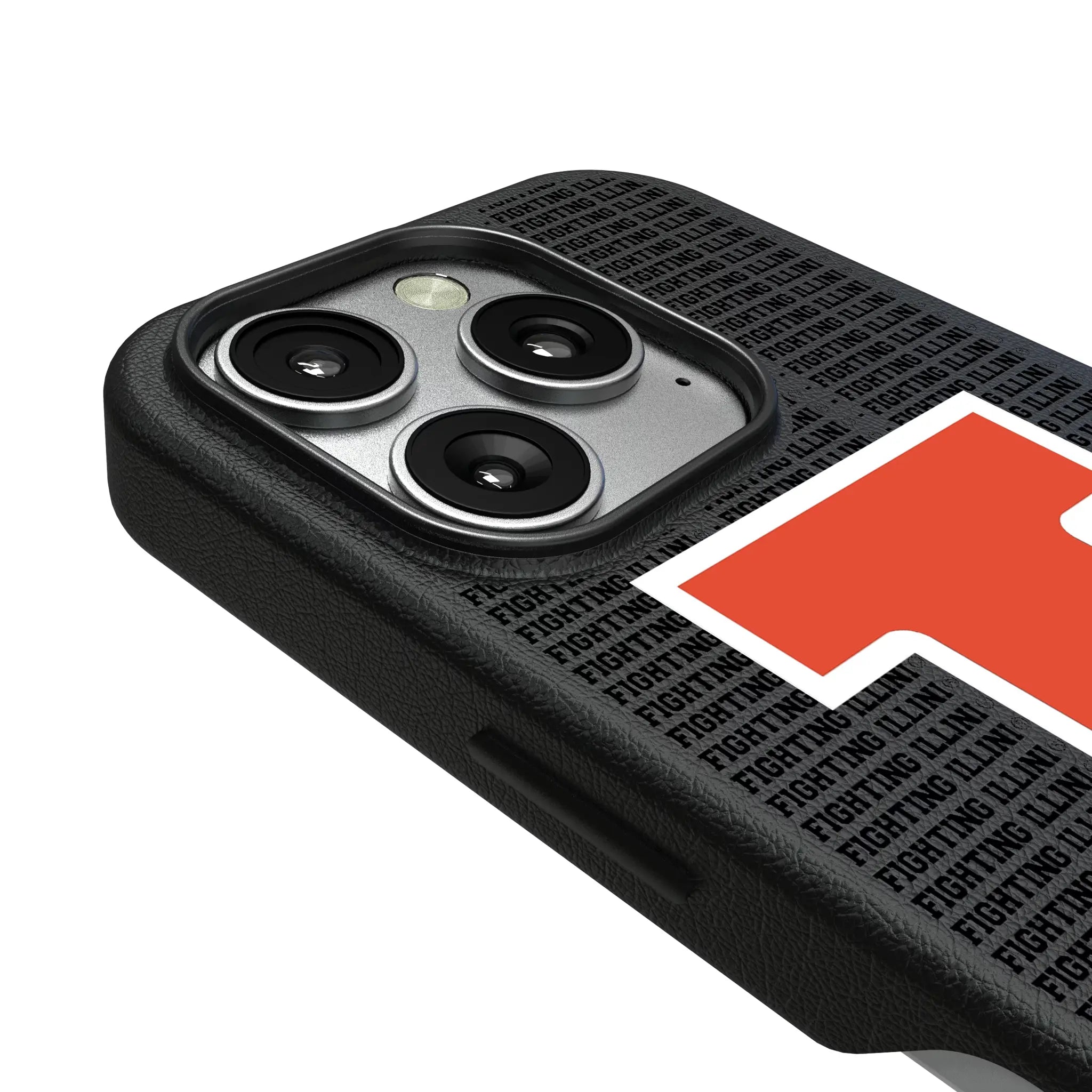 University of Illinois Fighting Illini Text Backdrop MagSafe Compatible Phone Case for Apple iPhone
