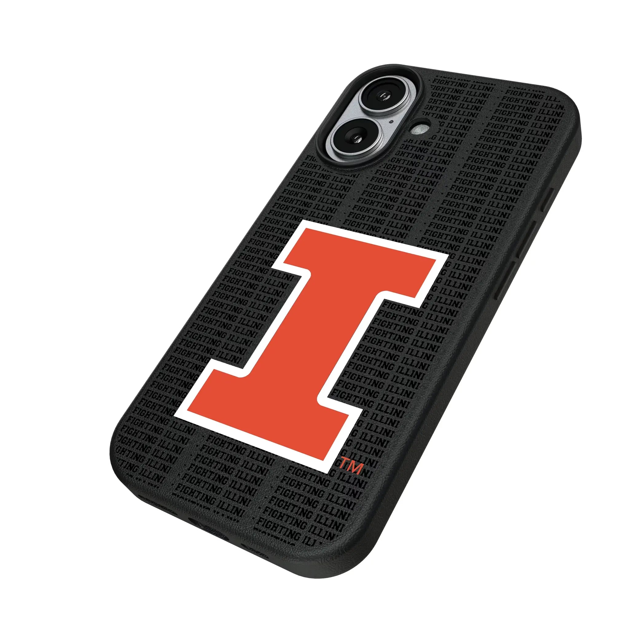 University of Illinois Fighting Illini Text Backdrop MagSafe Compatible Phone Case for Apple iPhone