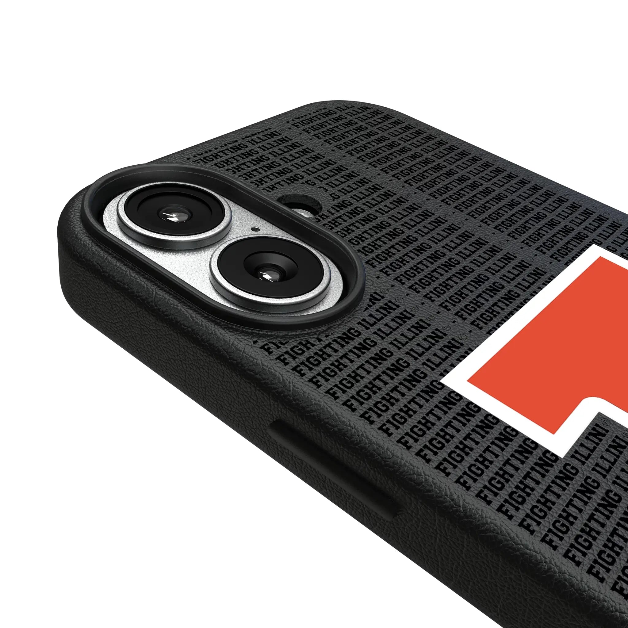 University of Illinois Fighting Illini Text Backdrop MagSafe Compatible Phone Case for Apple iPhone