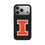 University of Illinois Fighting Illini Text Backdrop MagSafe Compatible Phone Case for Apple iPhone