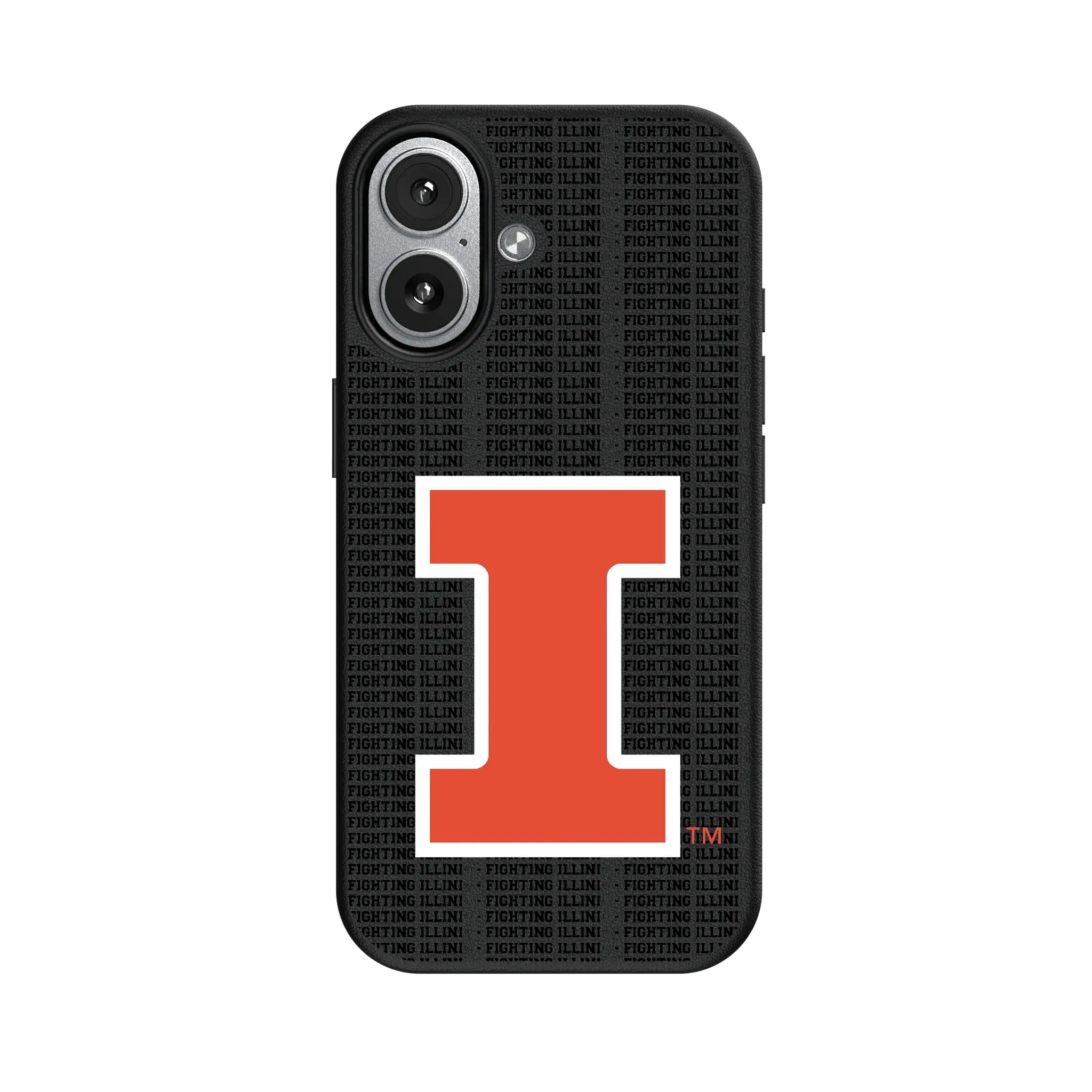 University of Illinois Fighting Illini Text Backdrop MagSafe Compatible Phone Case for Apple iPhone