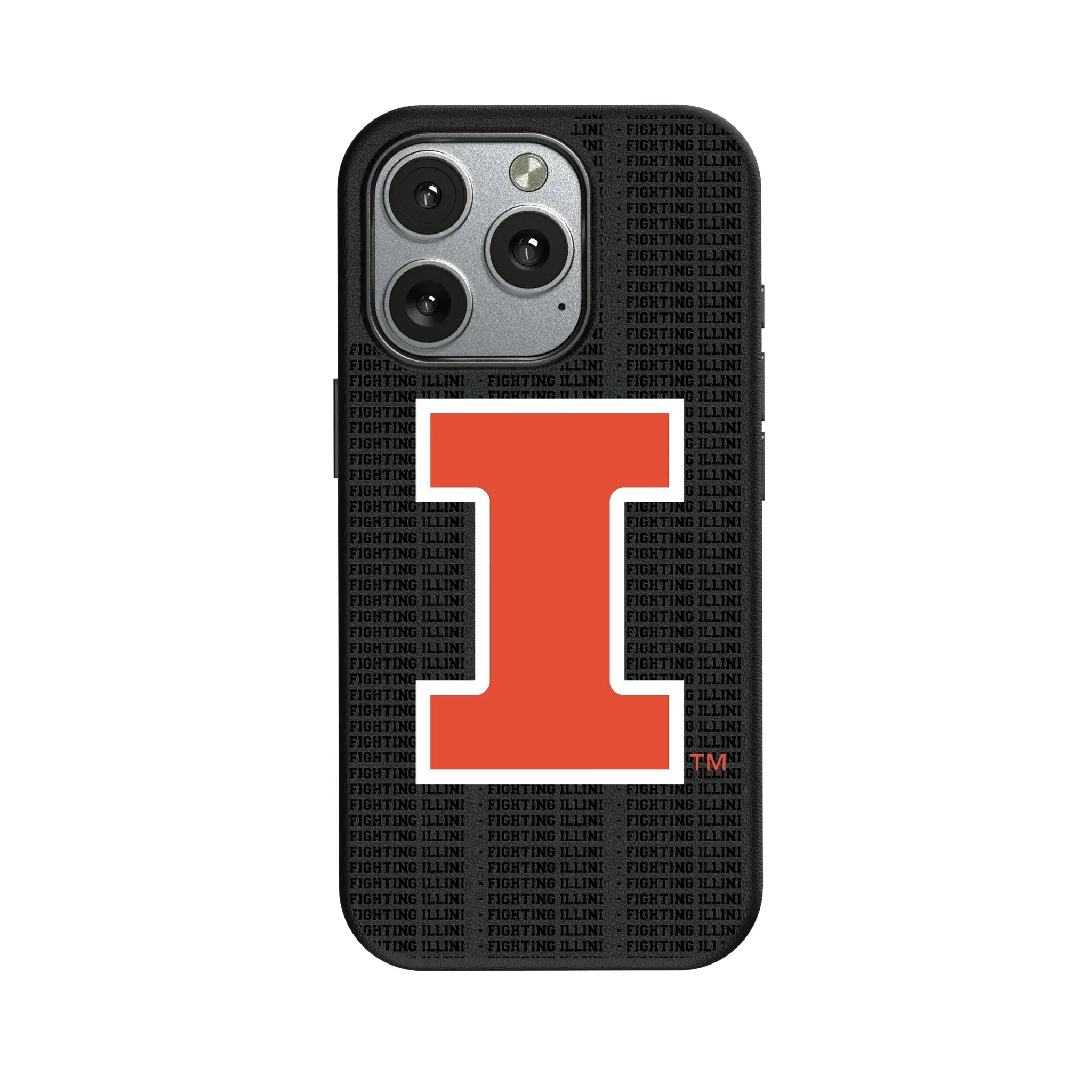 University of Illinois Fighting Illini Text Backdrop MagSafe Compatible Phone Case for Apple iPhone