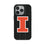 University of Illinois Fighting Illini Text Backdrop MagSafe Compatible Phone Case for Apple iPhone
