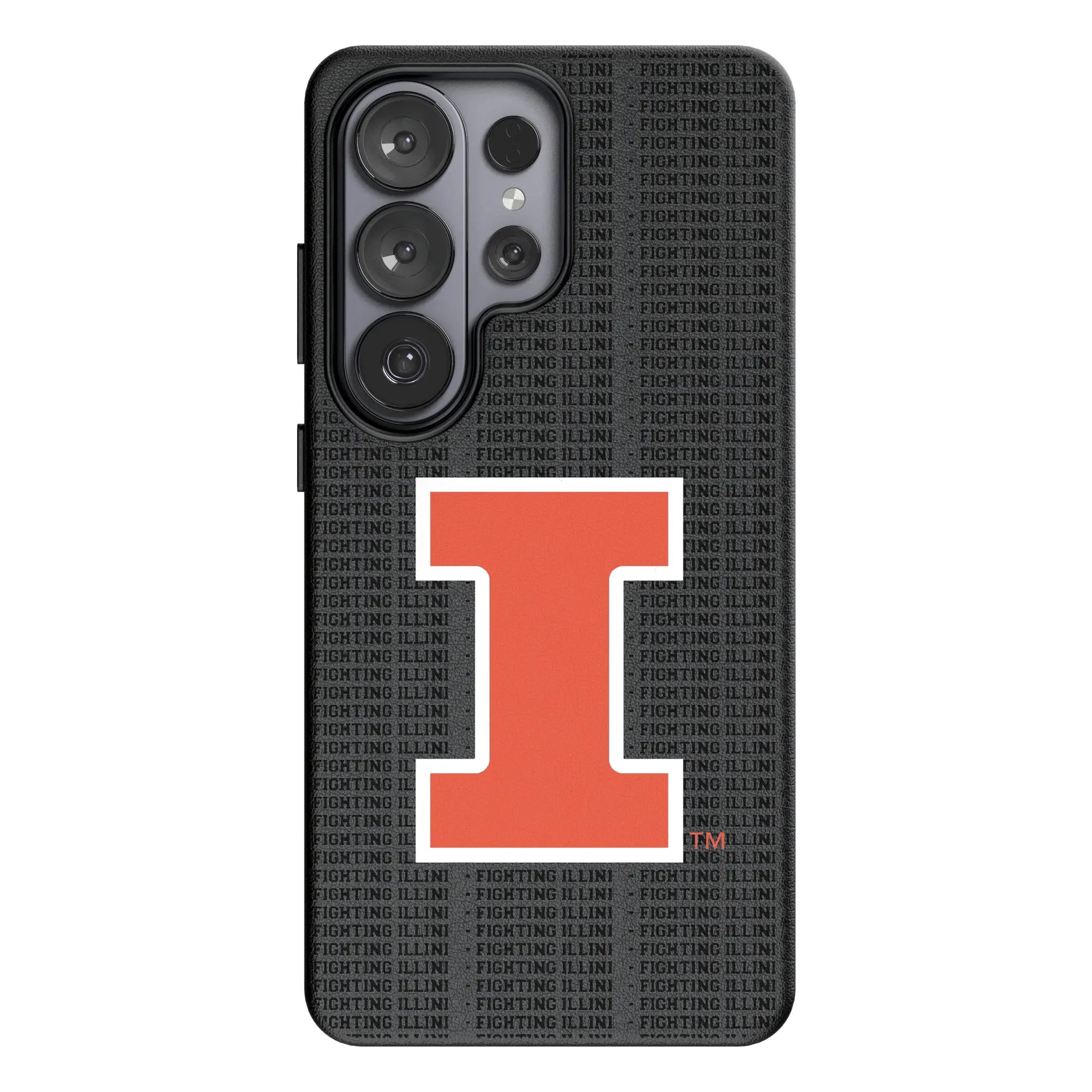 University of Illinois Fighting Illini Text Backdrop MagSafe Compatible Phone Case for Samsung Galaxy