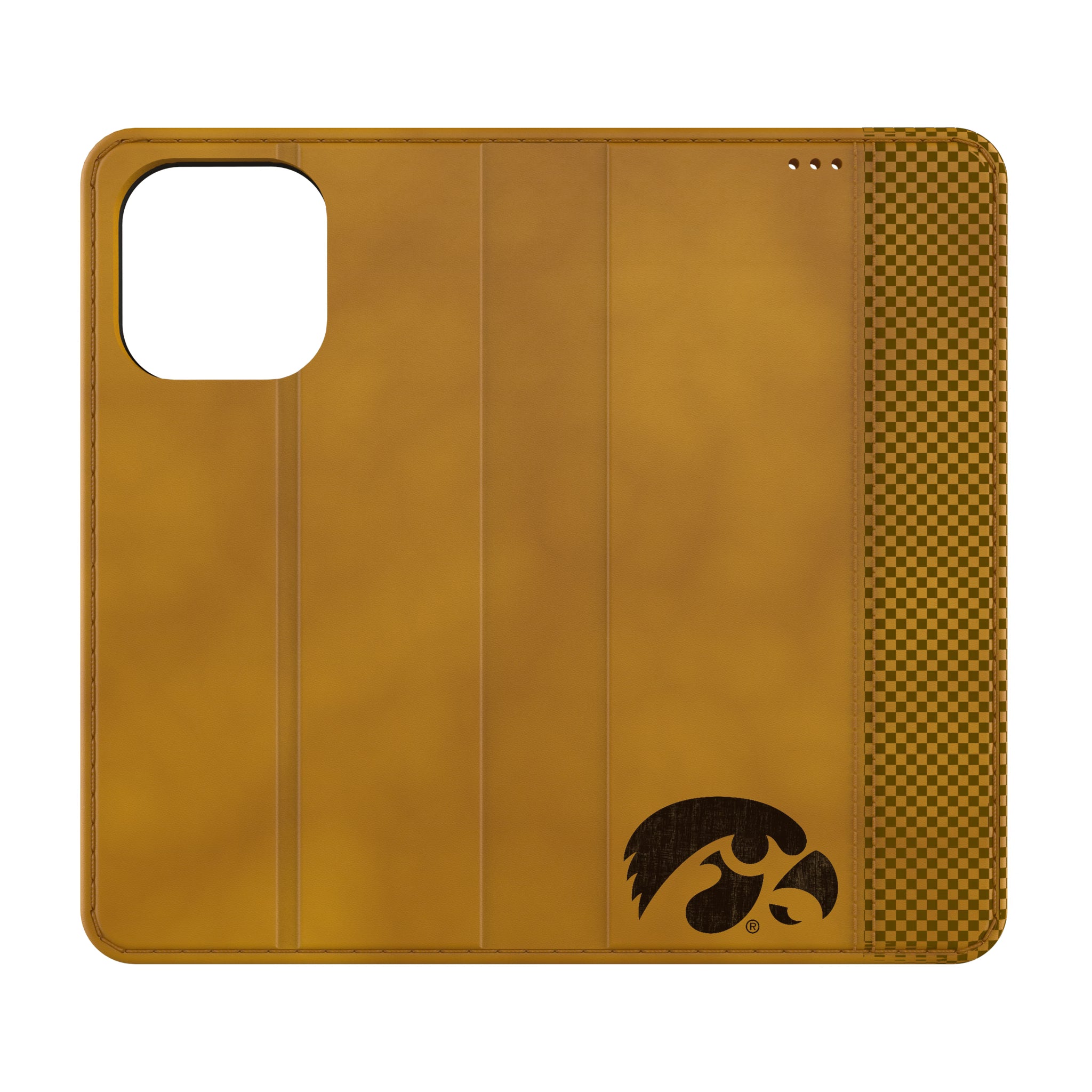 University of Iowa Hawkeyes Burn Folio Phone Case for Apple iPhone - Sports Gifts, Sports Memorabilia, Sports Collectibles, Fan Shop