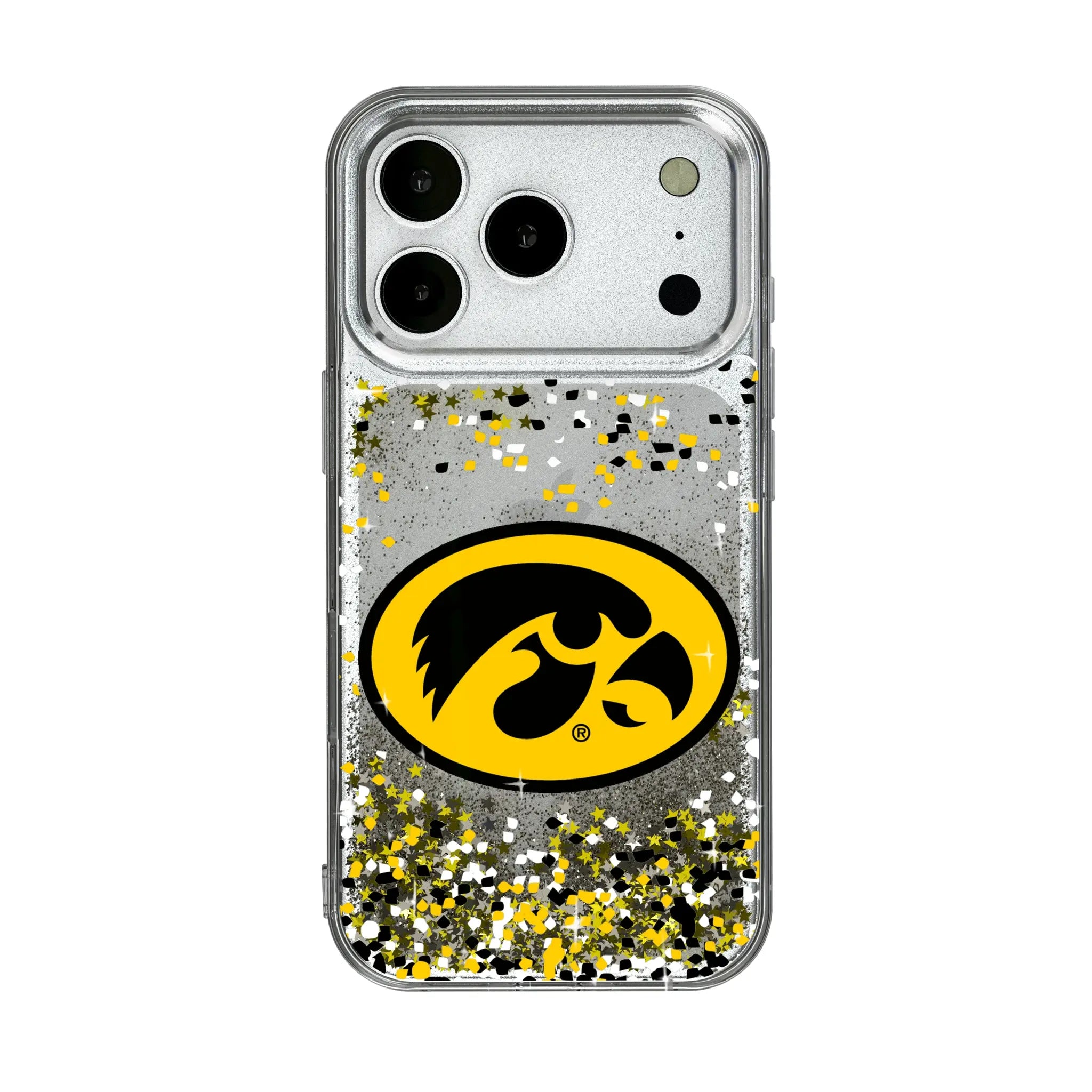 University of Iowa Hawkeyes Confetti Glitter Phone Case