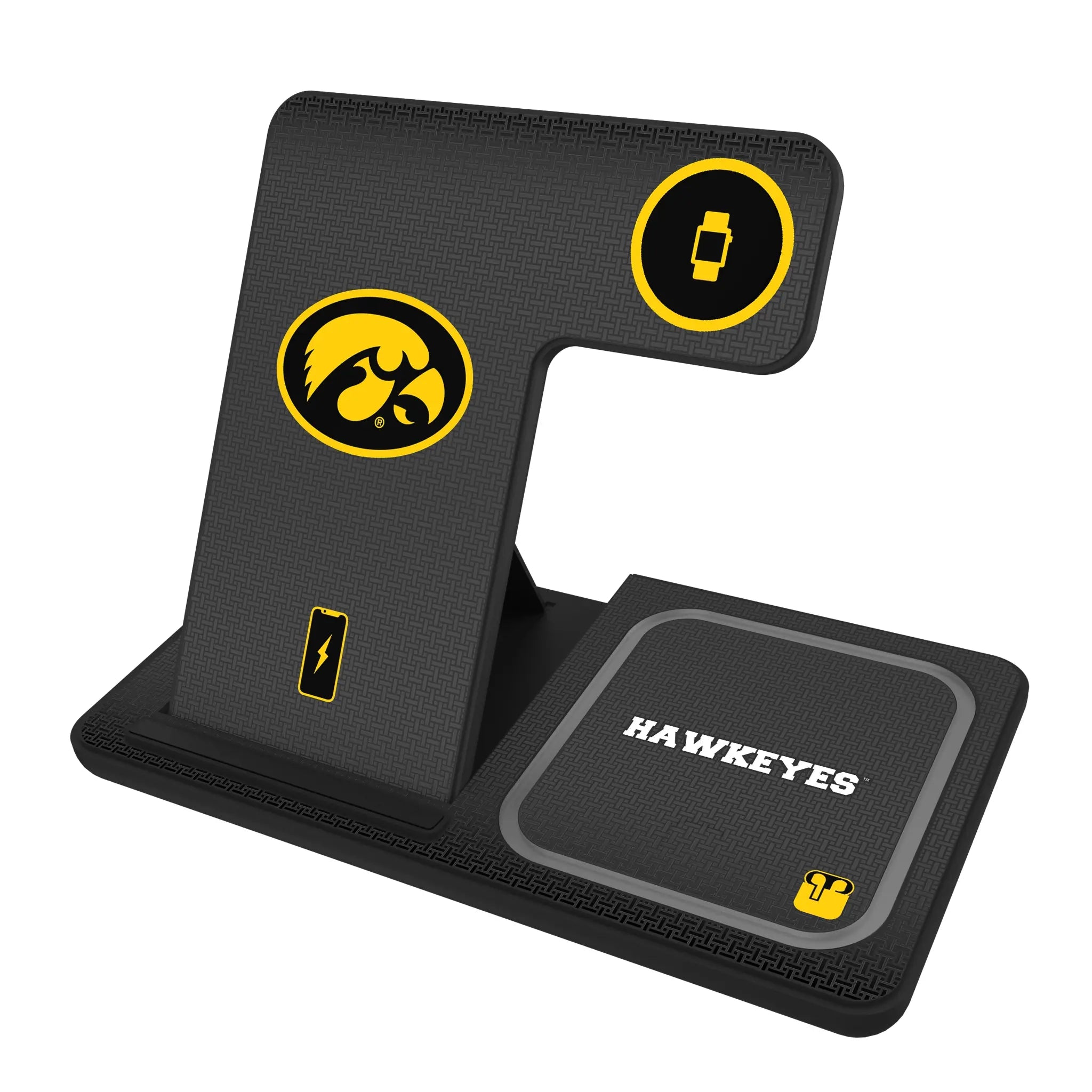 University of Iowa Hawkeyes Linen 3 in 1 Charging Station