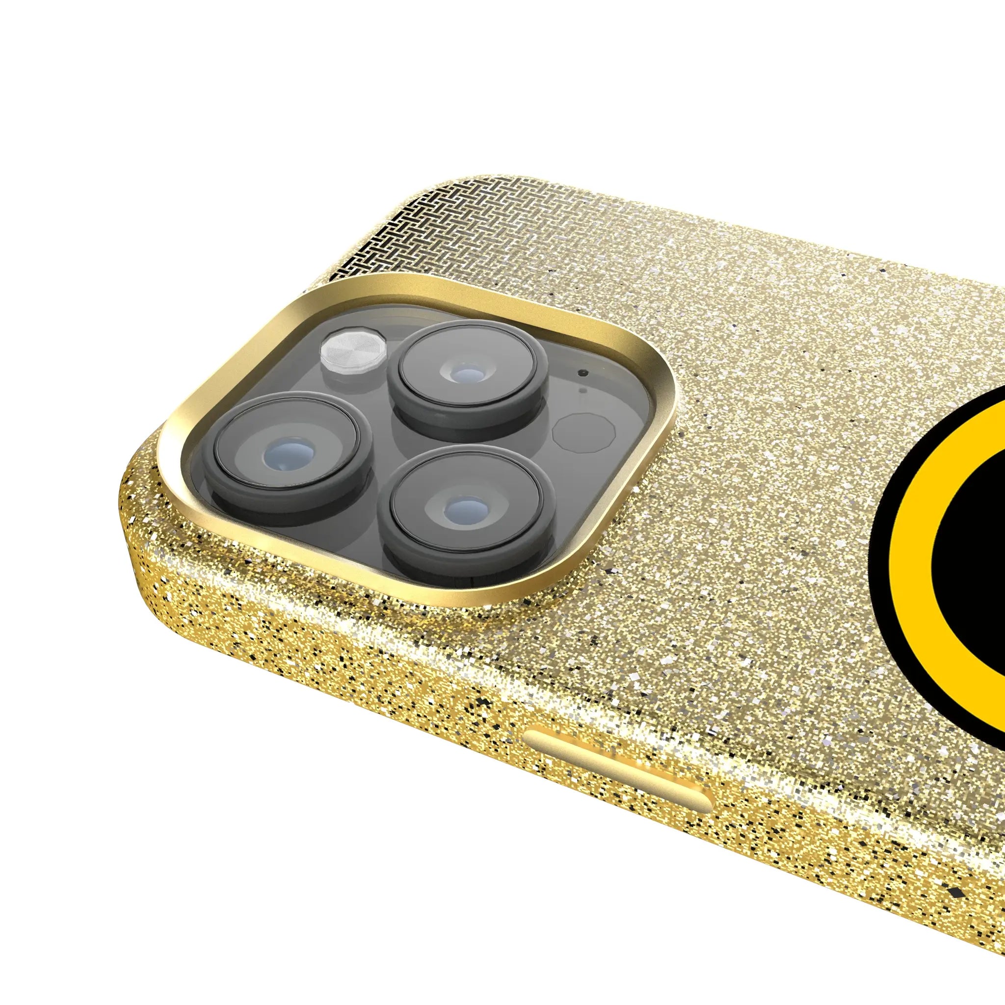University of Iowa Hawkeyes Linen Bling Phone Case for Apple iPhone
