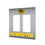University of Iowa Hawkeyes Linen Hidden-Screw Light Switch Plate