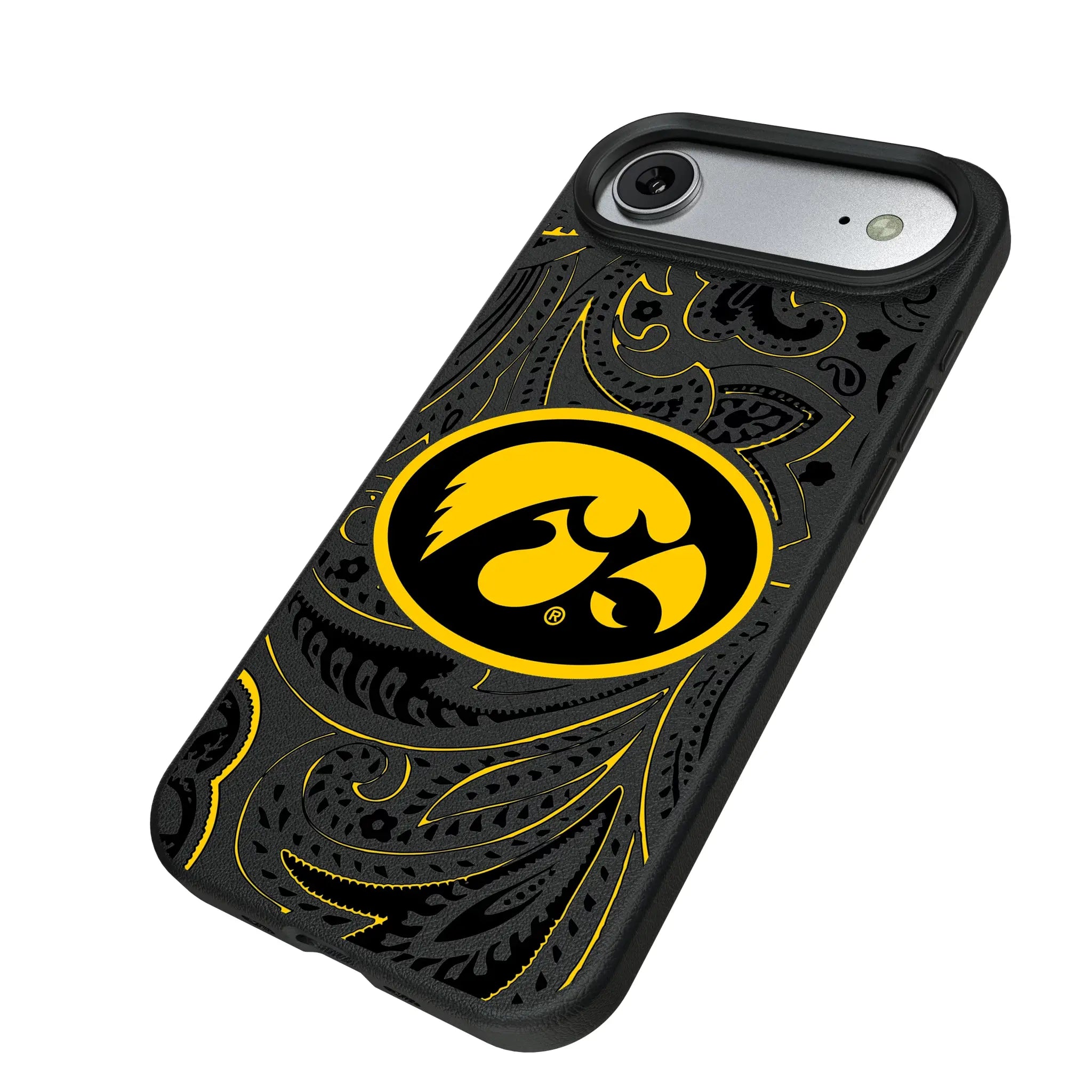 University of Iowa Hawkeyes Paisley MagSafe Compatible Phone Case for Apple iPhone