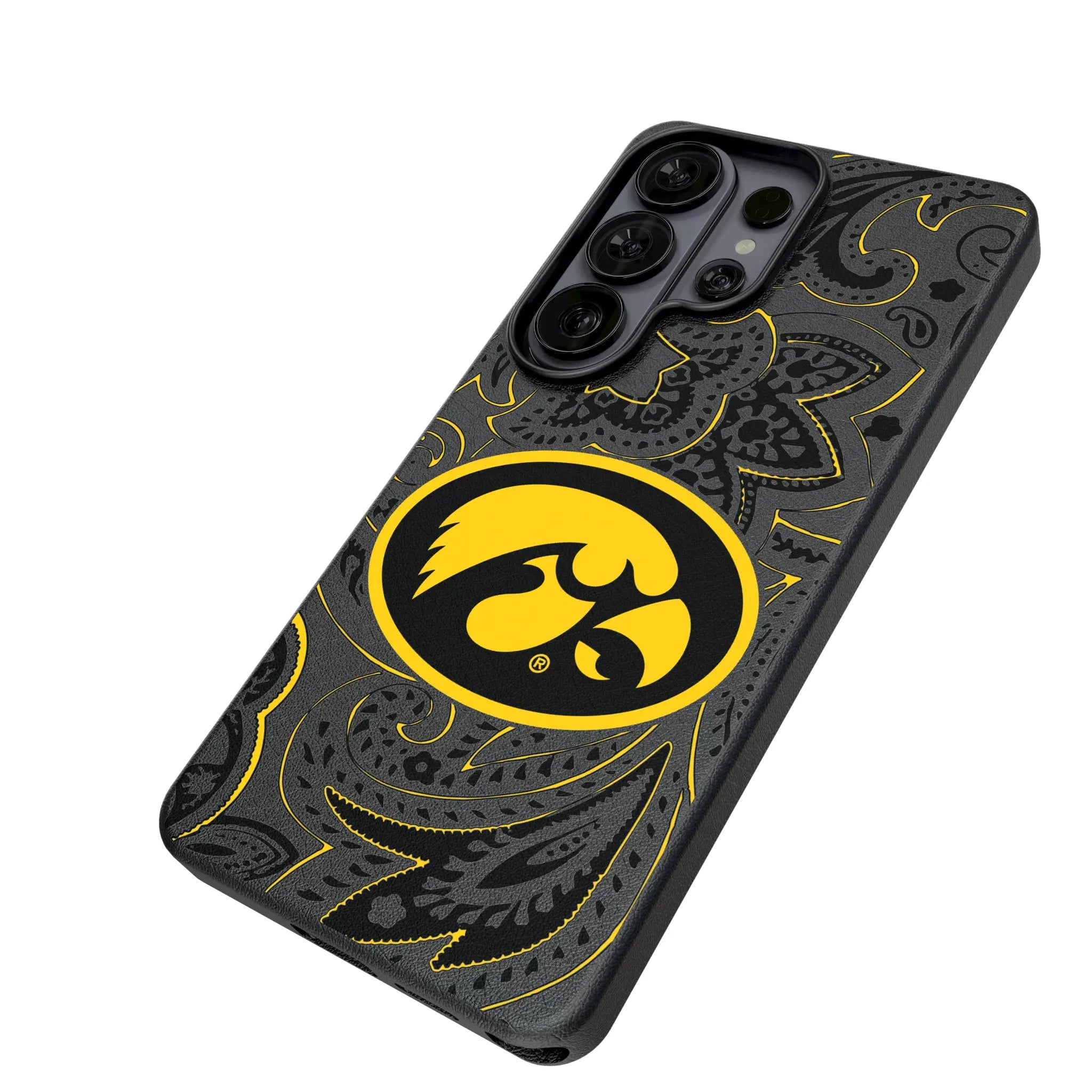 University of Iowa Hawkeyes Paisley MagSafe Compatible Phone Case for Samsung Galaxy