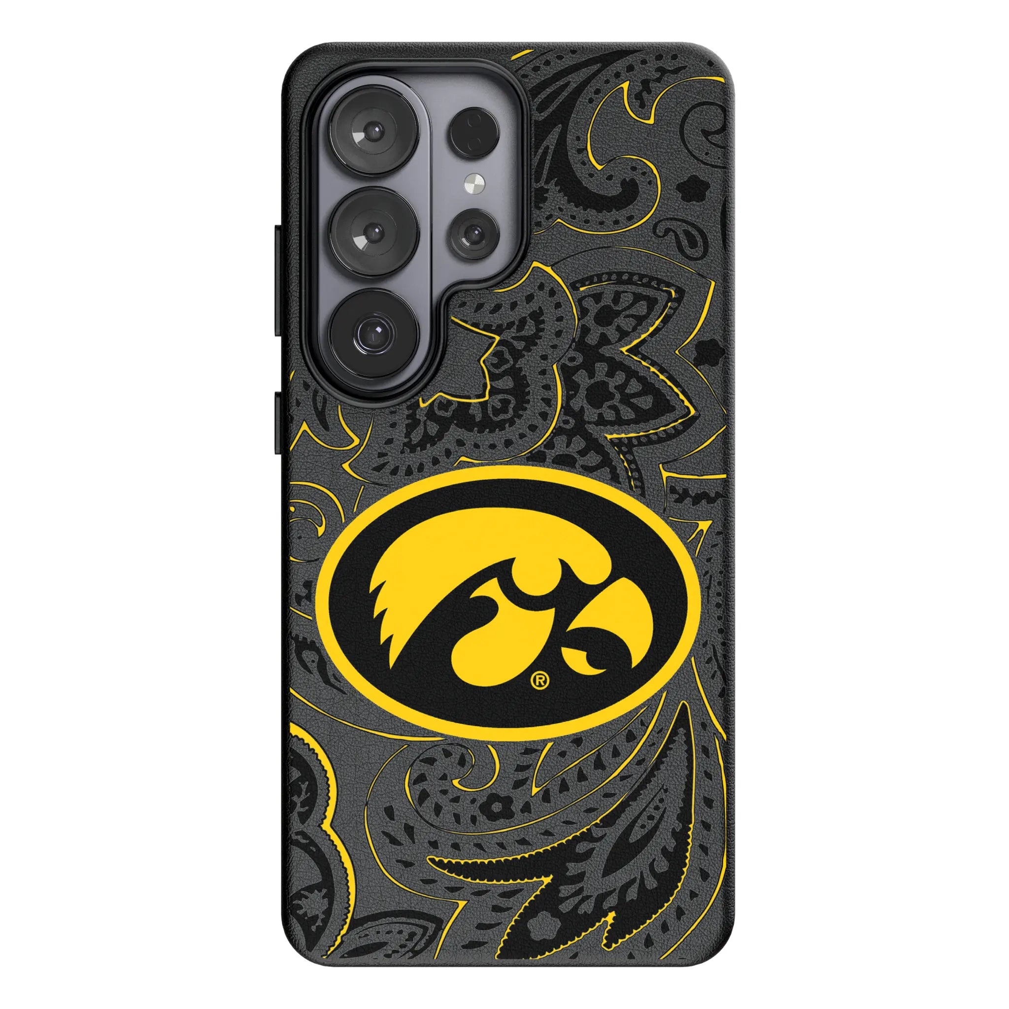 University of Iowa Hawkeyes Paisley MagSafe Compatible Phone Case for Samsung Galaxy