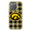 University of Iowa Hawkeyes Plaid Bling Phone Case
