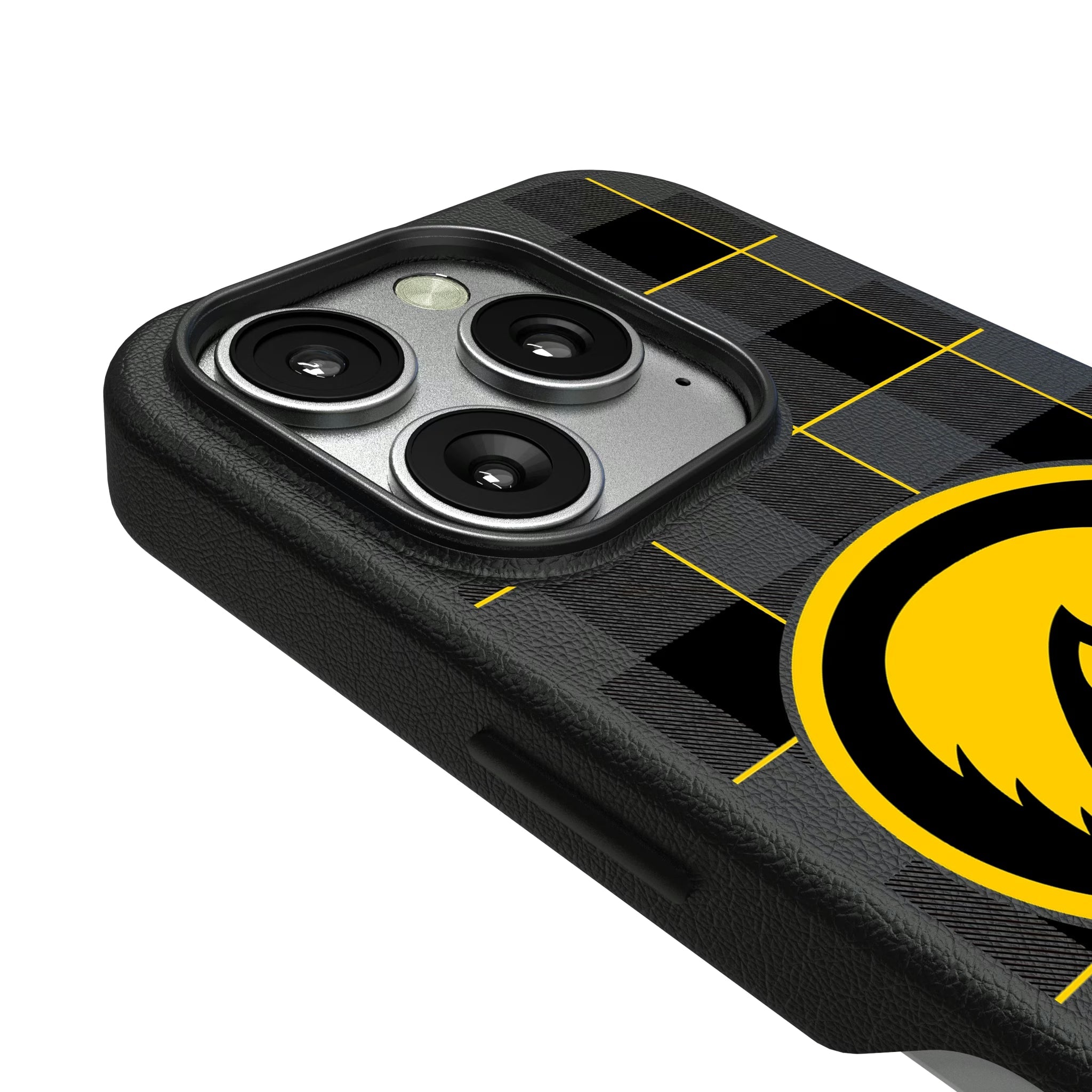 University of Iowa Hawkeyes Plaid MagSafe Compatible Phone Case for Apple iPhone - Sports Gifts, Sports Memorabilia, Sports Collectibles, Fan Shop