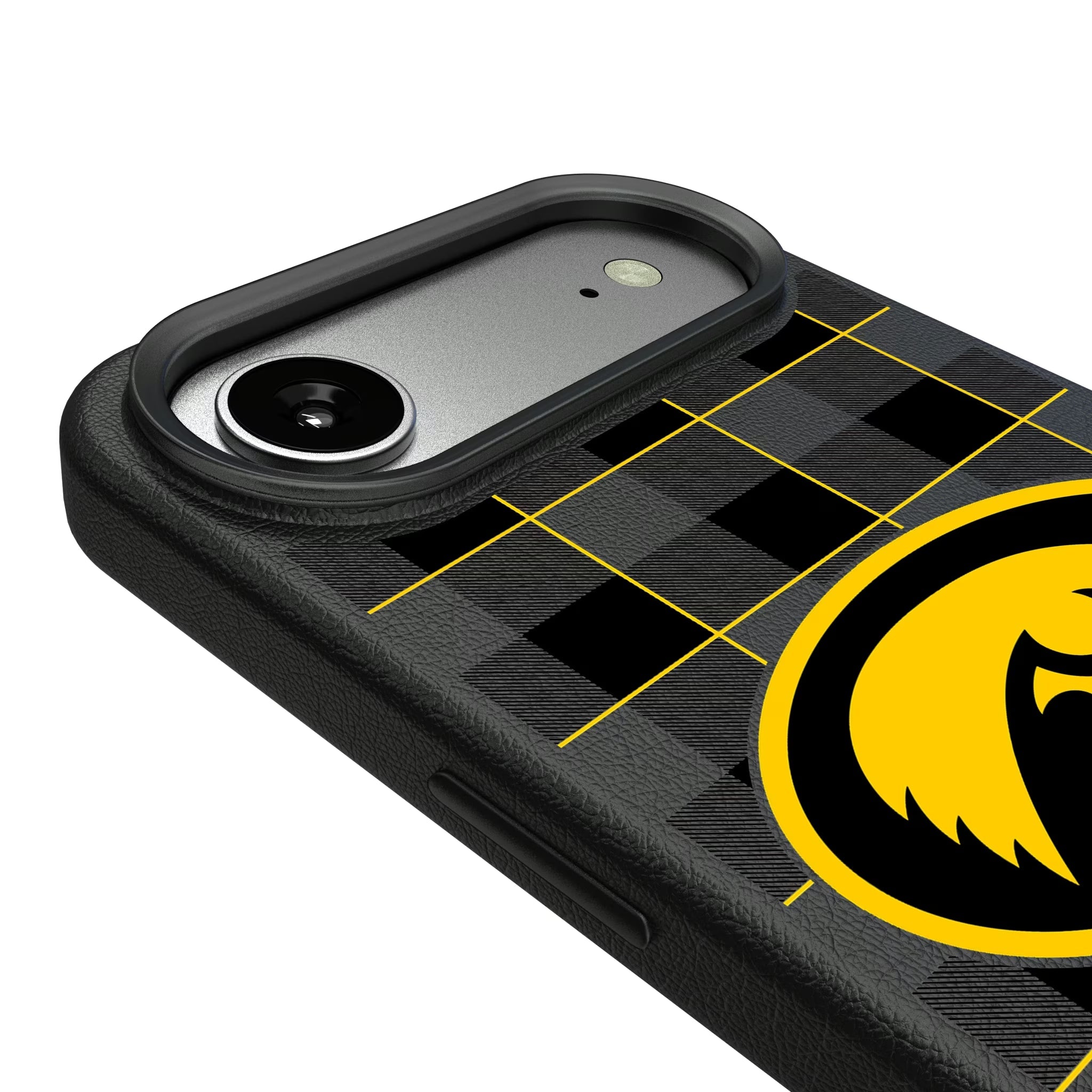 University of Iowa Hawkeyes Plaid MagSafe Compatible Phone Case for Apple iPhone - Sports Gifts, Sports Memorabilia, Sports Collectibles, Fan Shop