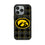 University of Iowa Hawkeyes Plaid MagSafe Compatible Phone Case for Apple iPhone - Sports Gifts, Sports Memorabilia, Sports Collectibles, Fan Shop