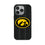 University of Iowa Hawkeyes Text Backdrop MagSafe Compatible Phone Case for Apple iPhone
