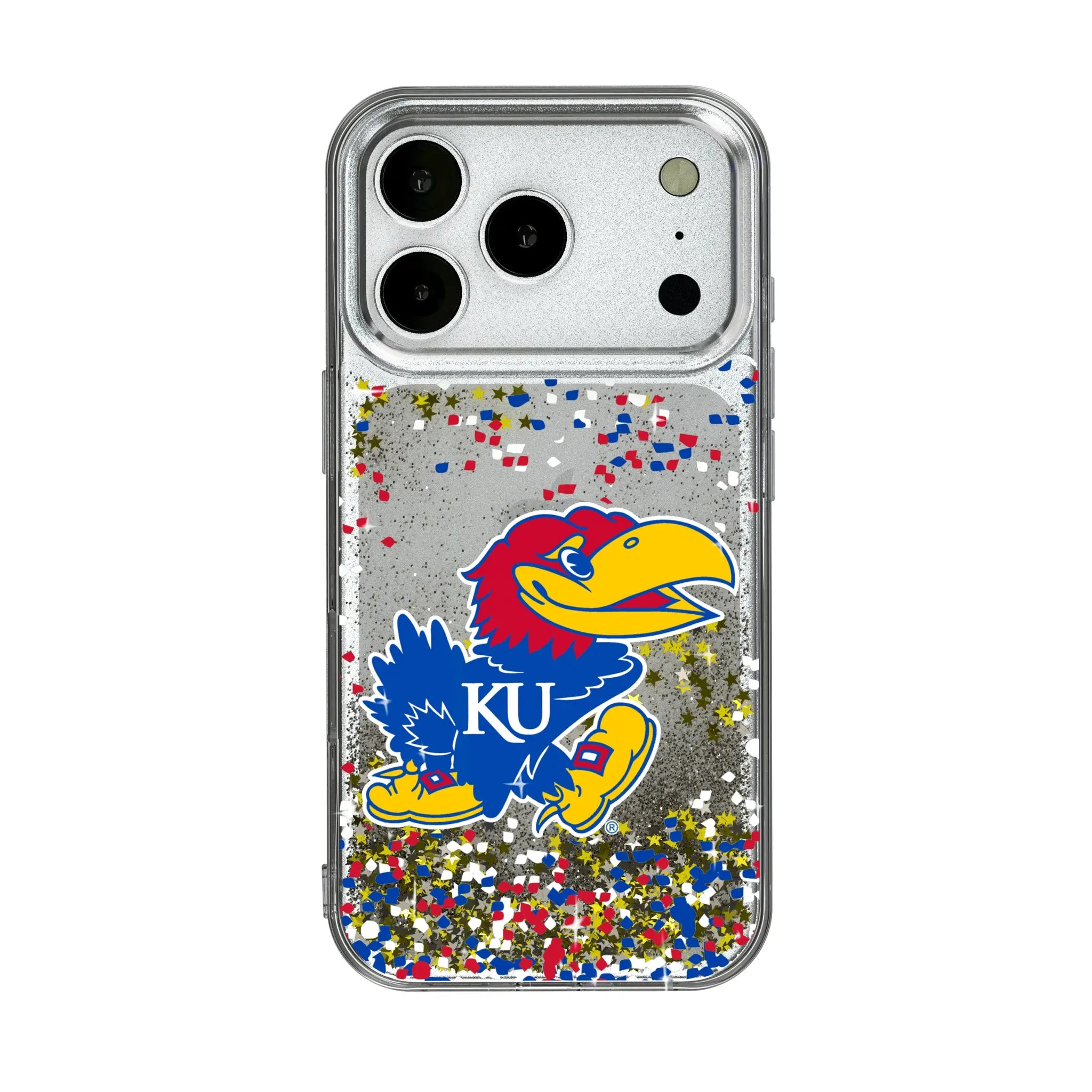 University of Kansas Jayhawks Confetti Glitter Phone Case