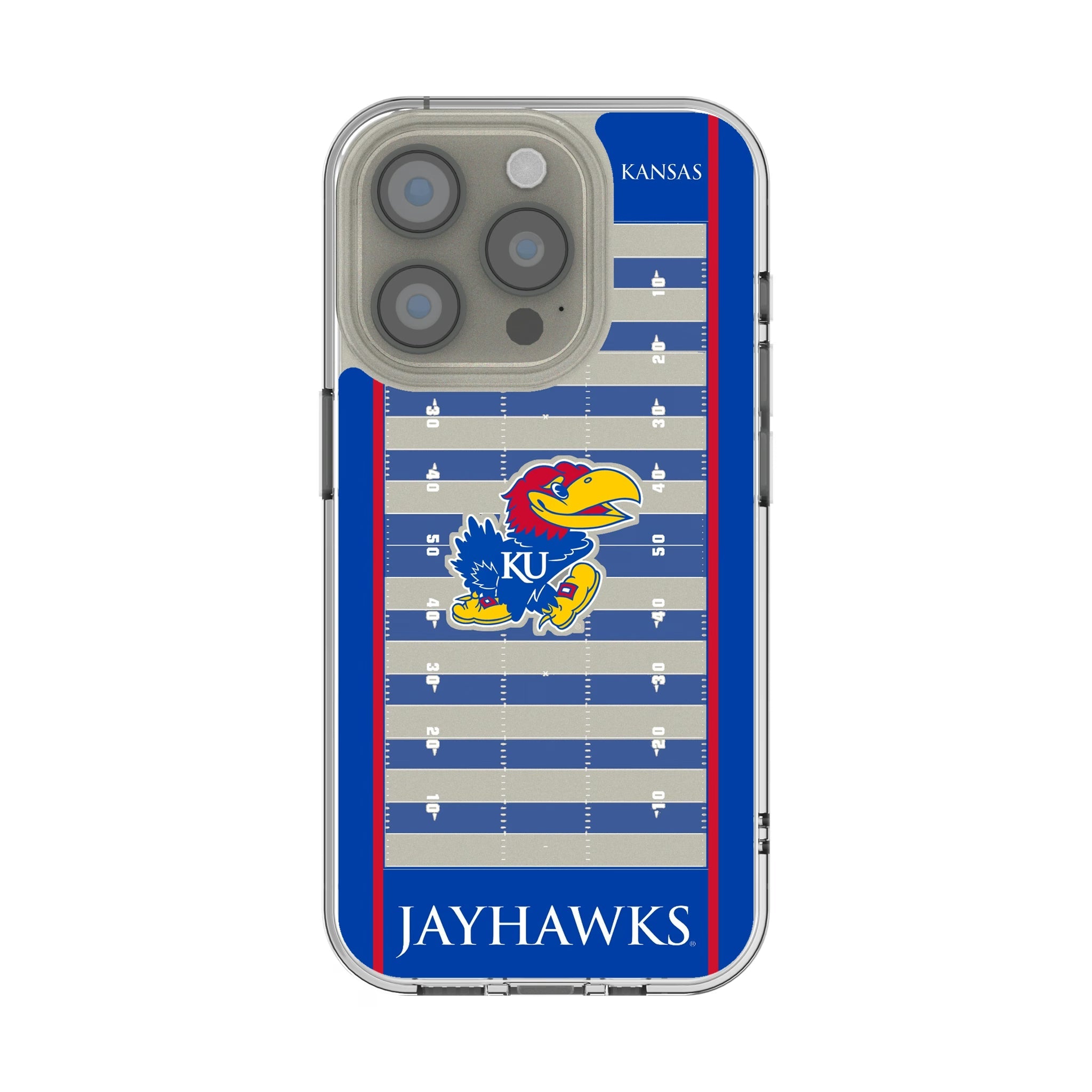 University of Kansas Jayhawks Field Clear Phone Case for Apple iPhone