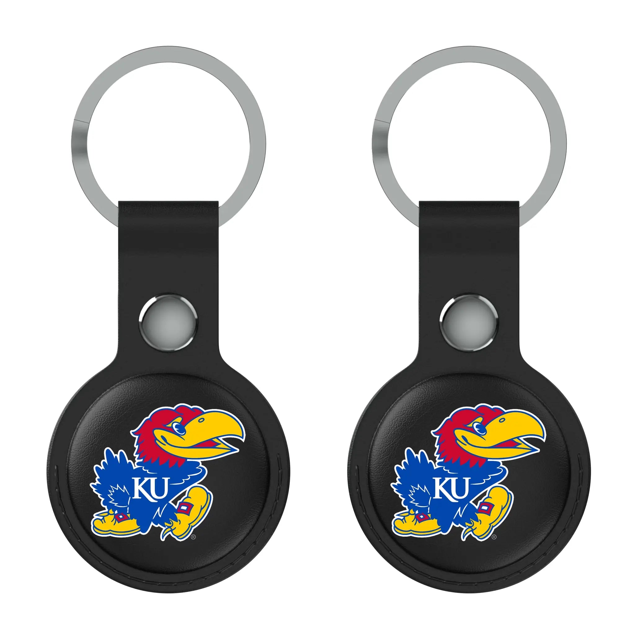 University of Kansas Jayhawks Insignia Black Airtag Holder 2-Pack