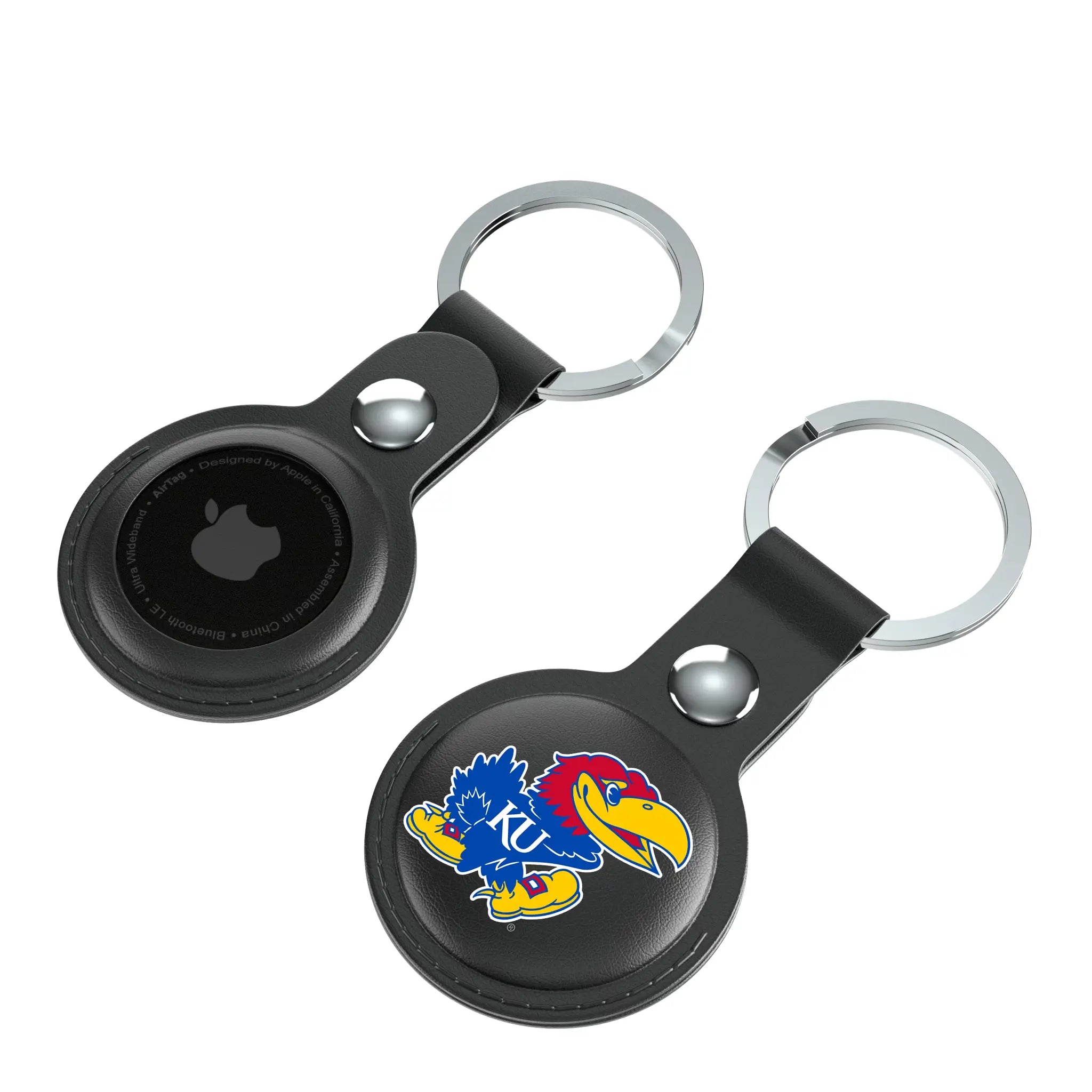 University of Kansas Jayhawks Insignia Black Airtag Holder 2-Pack
