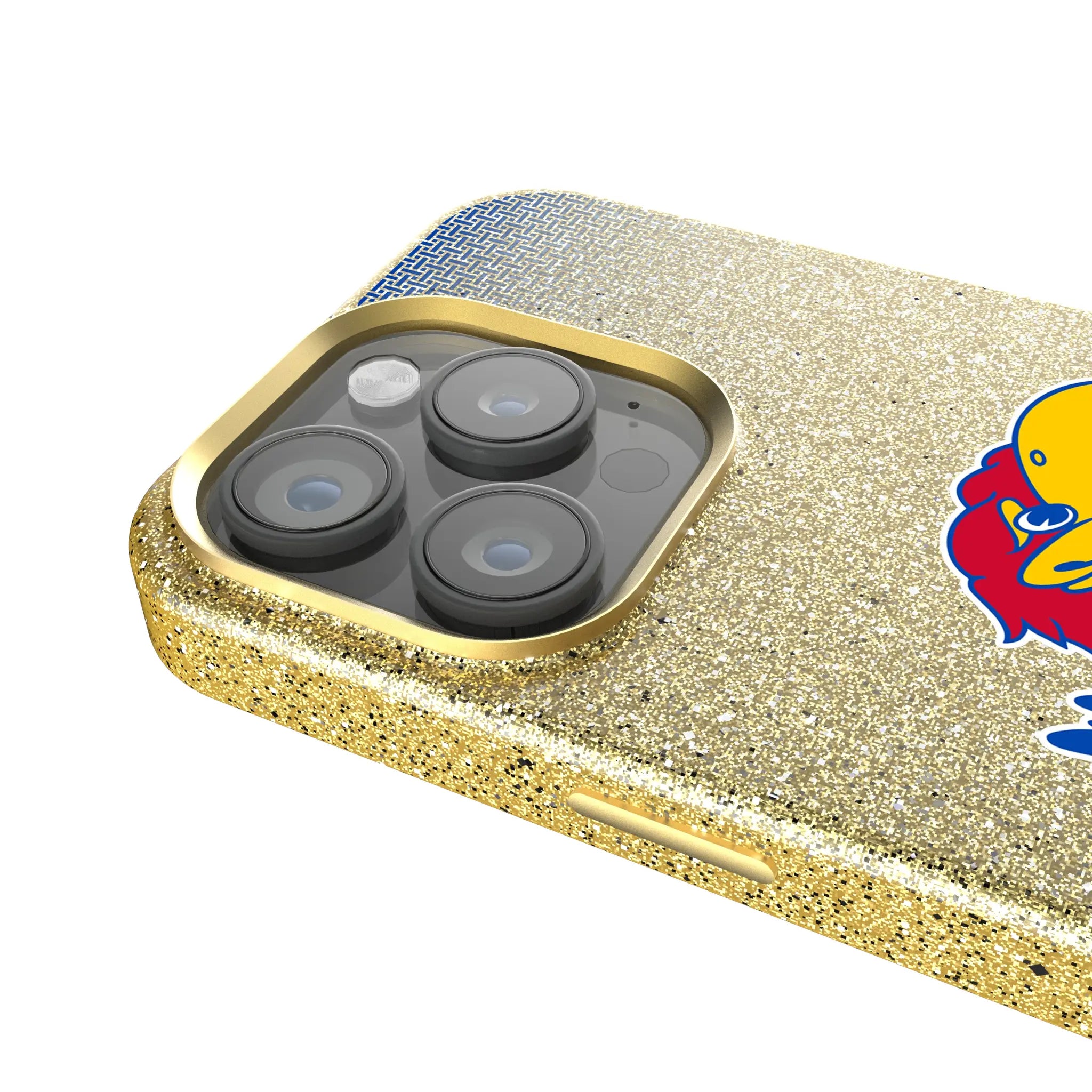 University of Kansas Jayhawks Linen Bling Phone Case for Apple iPhone