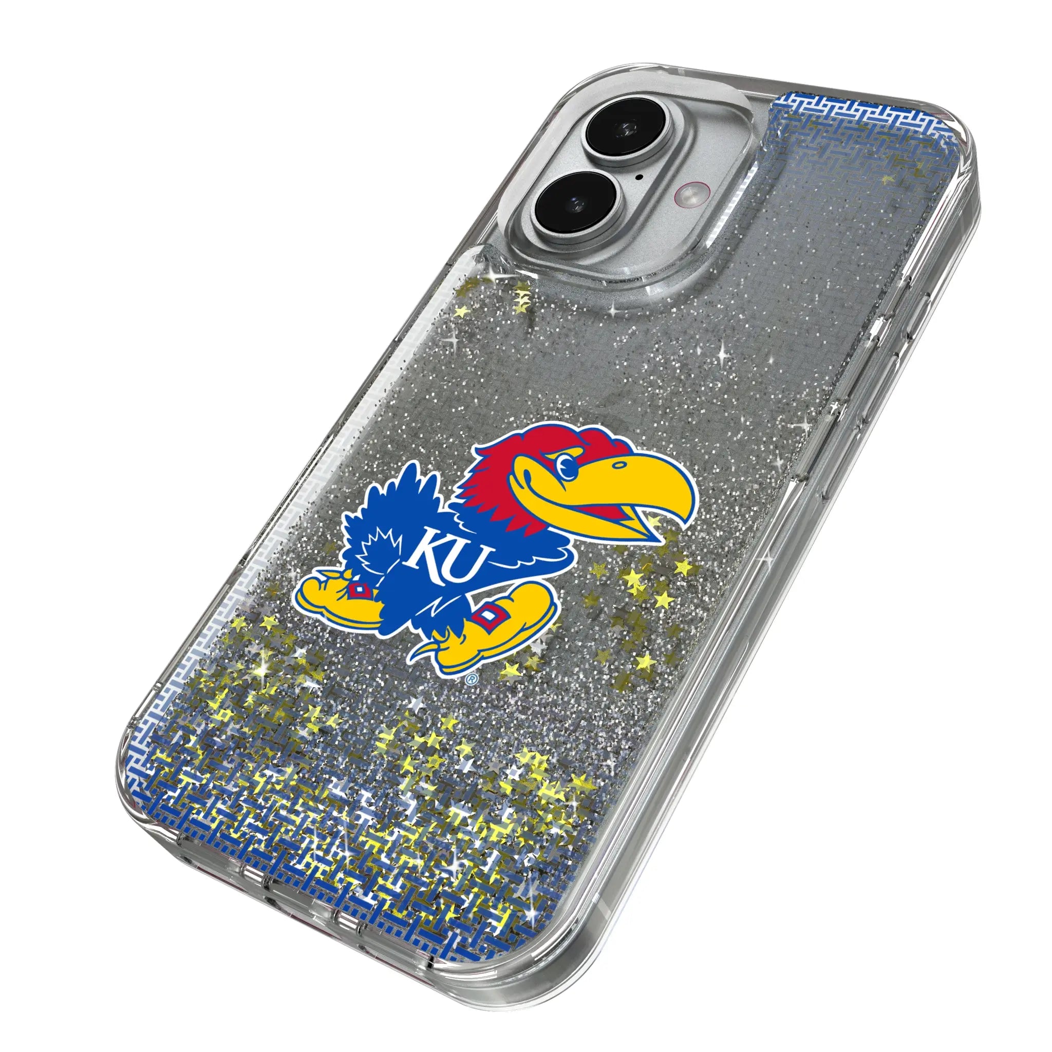 University of Kansas Jayhawks Linen Glitter Phone Case
