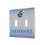 University of Kansas Jayhawks Linen Hidden-Screw Light Switch Plate