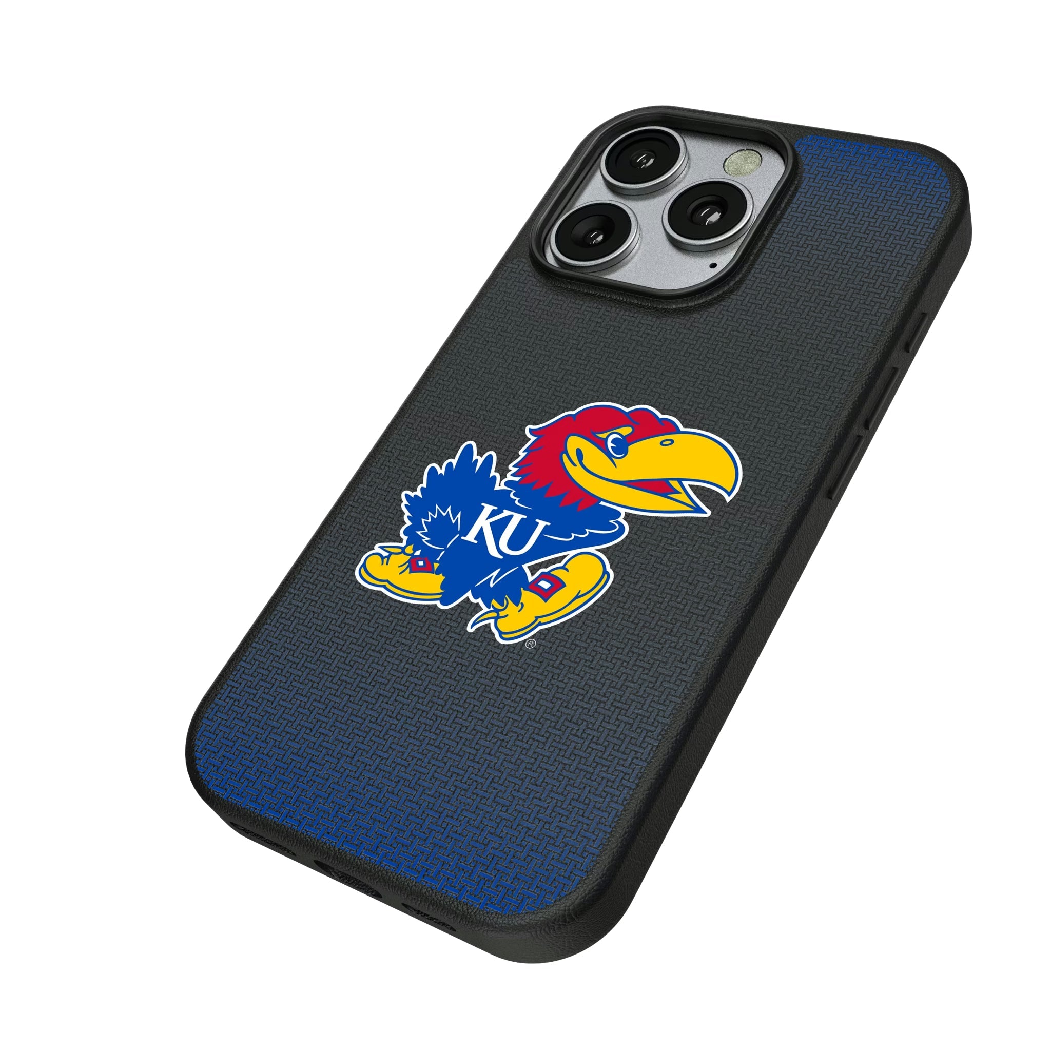University of Kansas Jayhawks Linen MagSafe Compatible Phone Case for Apple iPhone - Sports Gifts, Sports Memorabilia, Sports Collectibles, Fan Shop