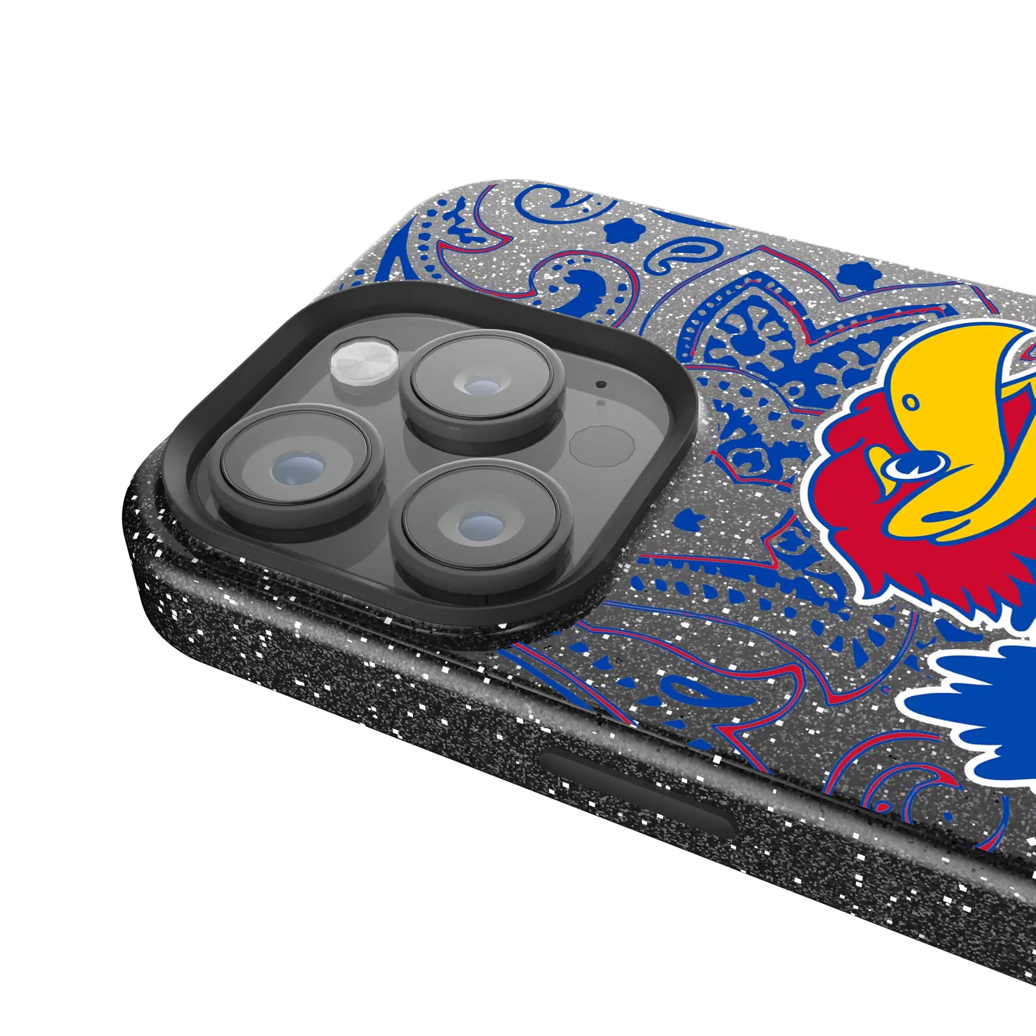University of Kansas Jayhawks Paisley Bling Phone Case