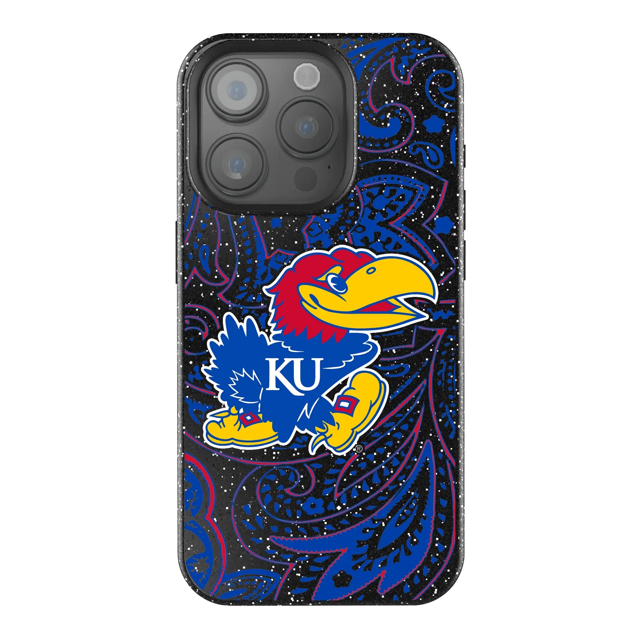 University of Kansas Jayhawks Paisley Bling Phone Case