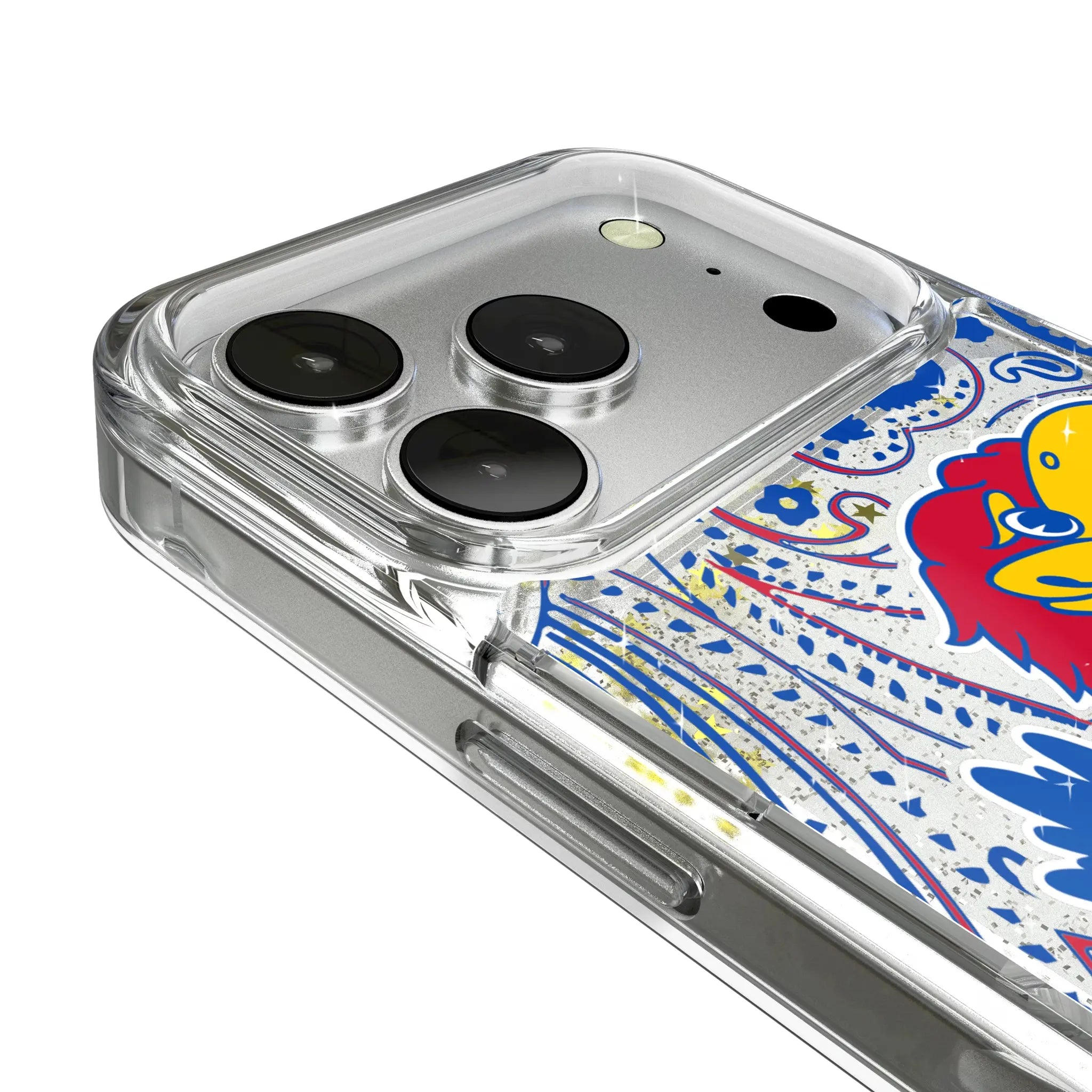 University of Kansas Jayhawks Paisley Glitter Phone Case