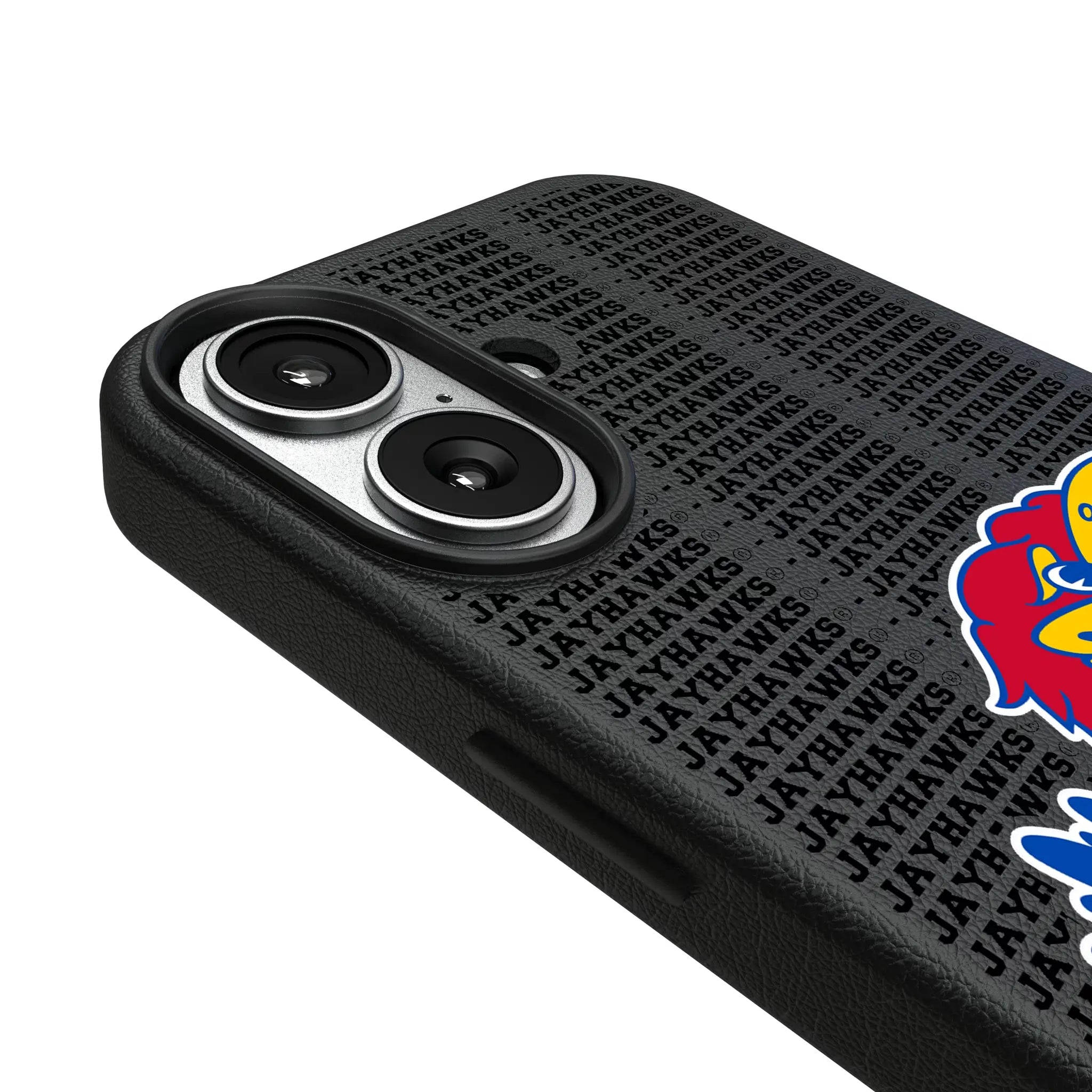 University of Kansas Jayhawks Text Backdrop MagSafe Compatible Phone Case for Apple iPhone