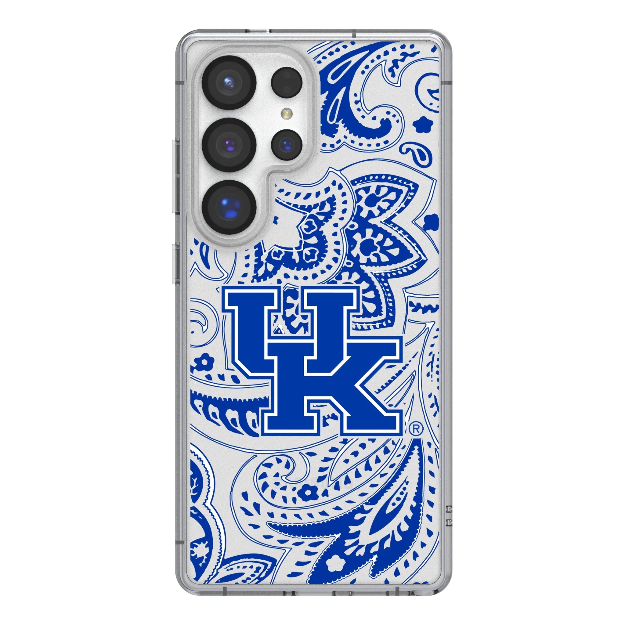 University of Kentucky Wildcats Paisley Clear Phone Case for Samsung Galaxy