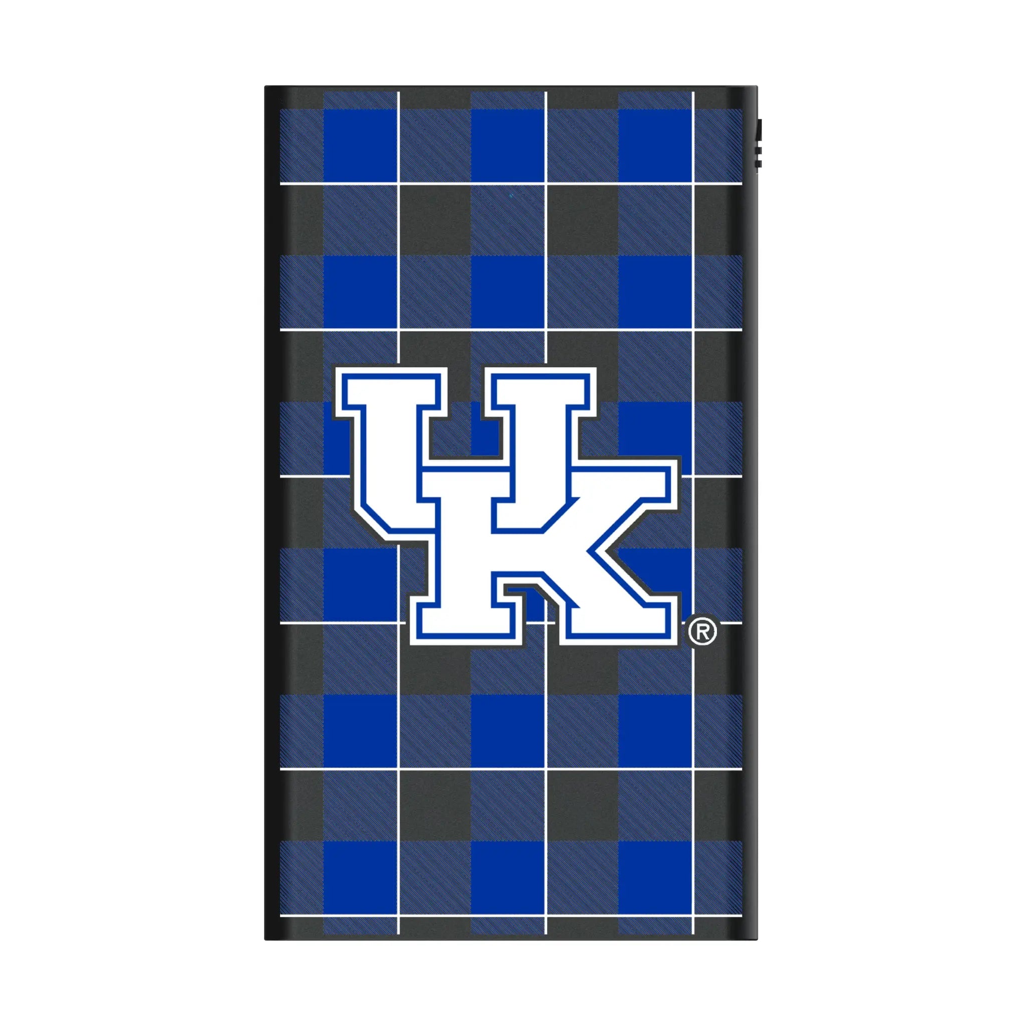University of Kentucky Wildcats Plaid 5000mAh Flat Powerbank