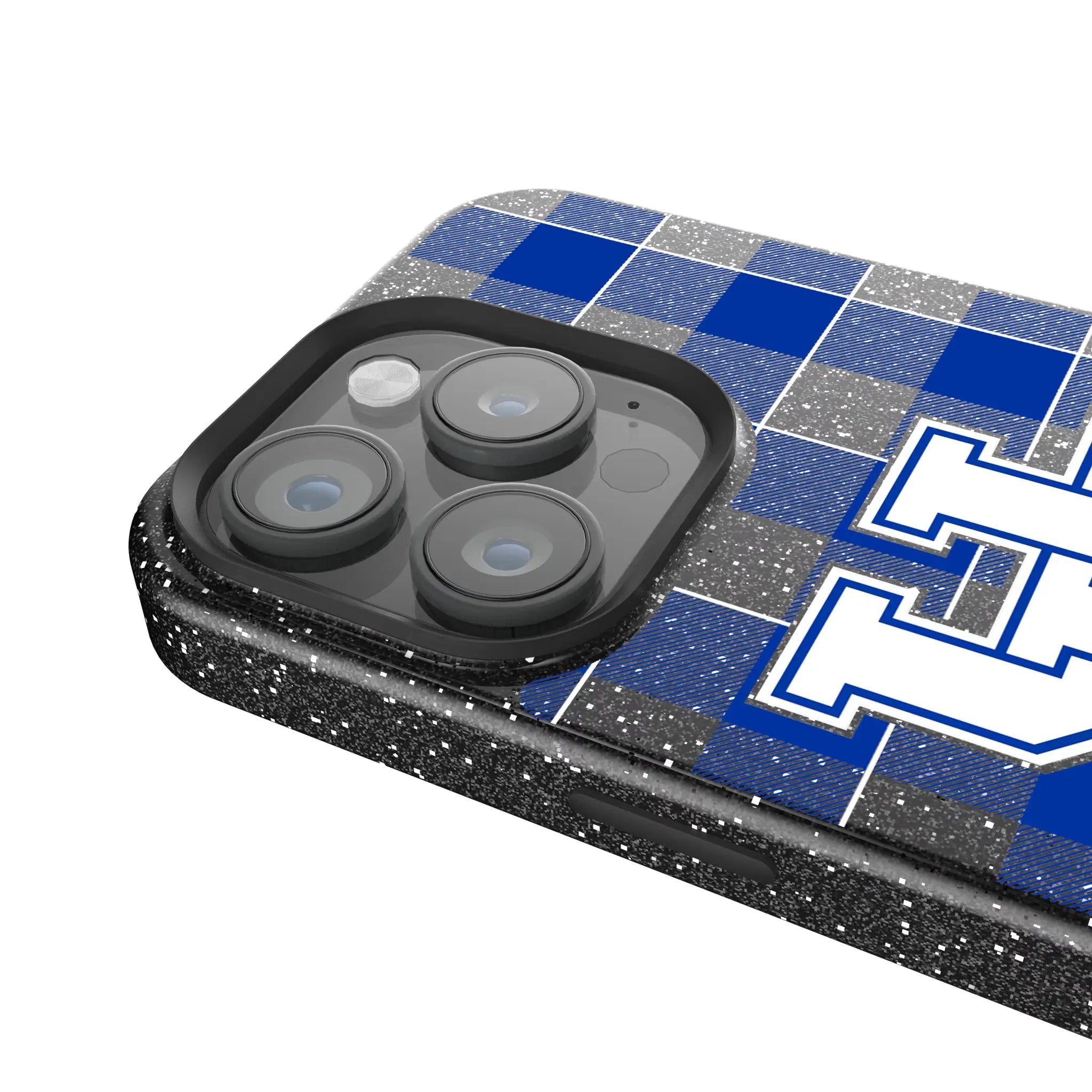 University of Kentucky Wildcats Plaid Bling Phone Case
