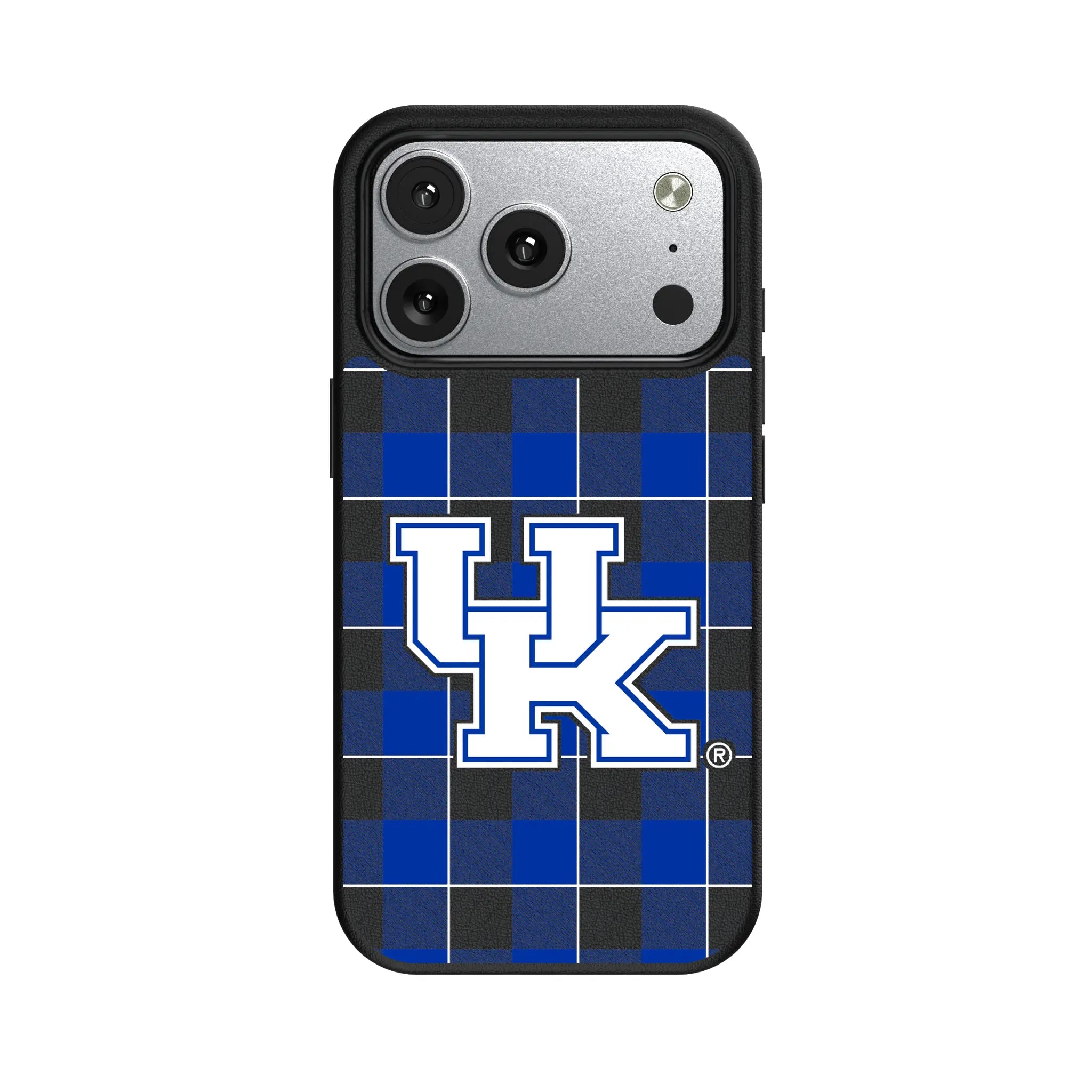 University of Kentucky Wildcats Plaid MagSafe Compatible Phone Case for Apple iPhone